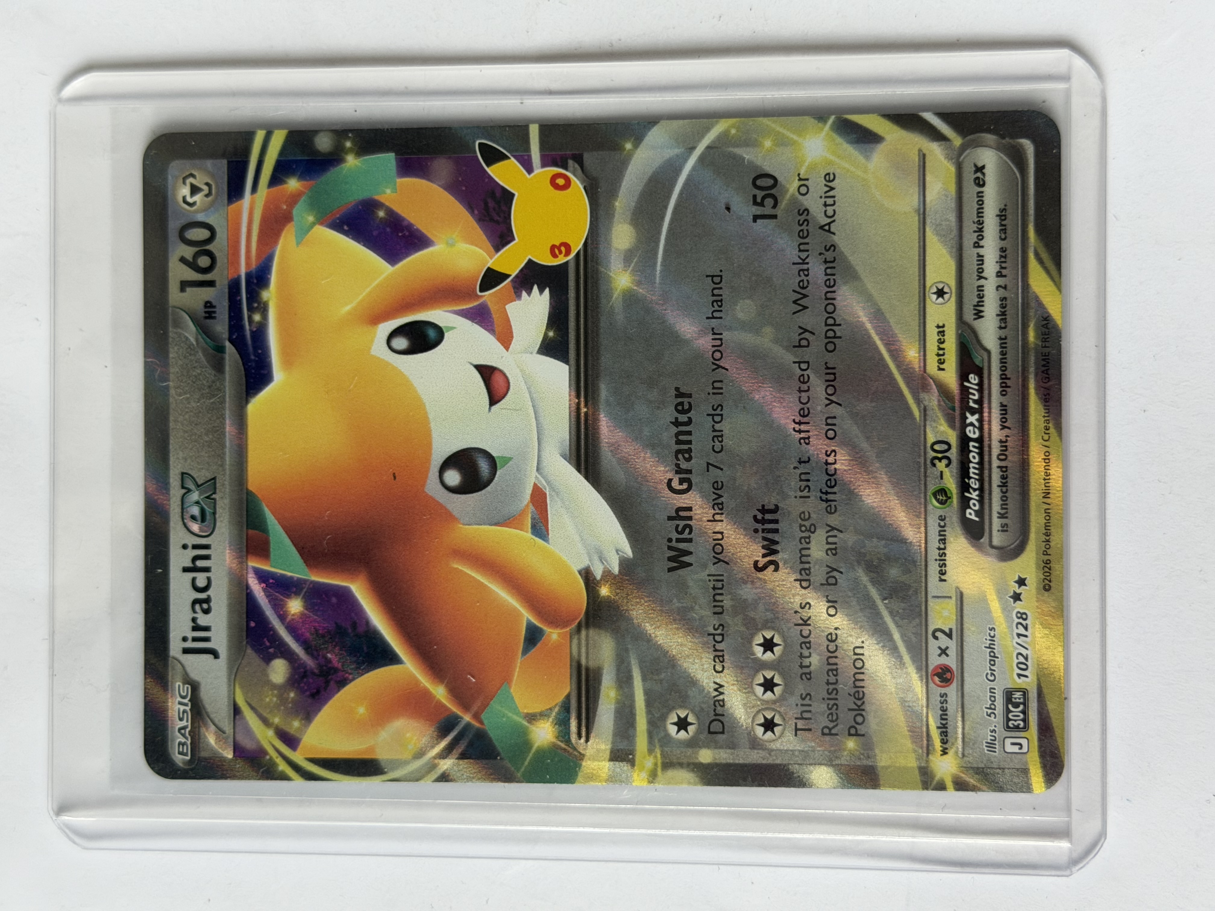 Carta Jirachi ex — Pokémon 30th Celebration