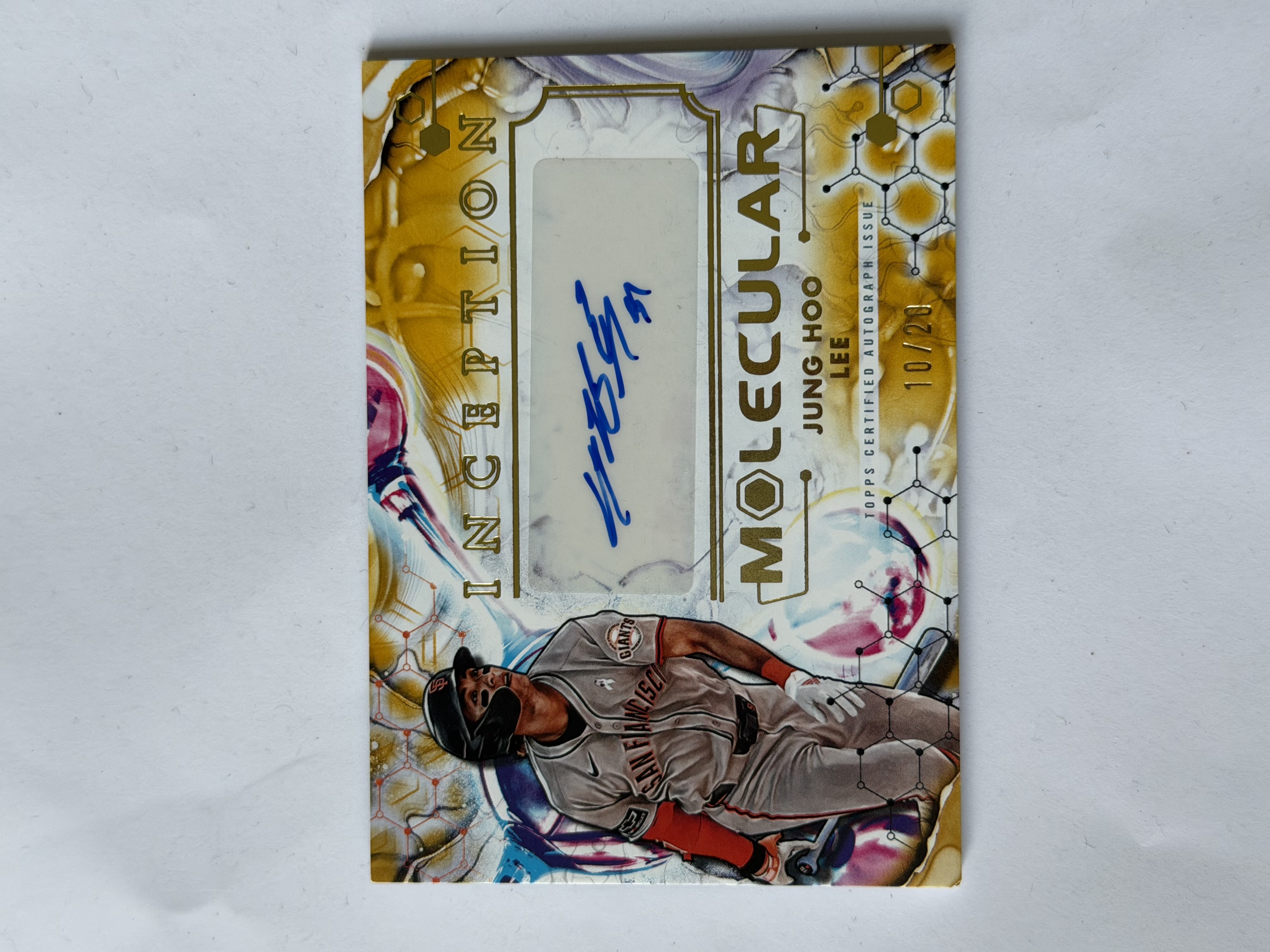 Carta Jung Hoo Lee 10/20 Memoralia Auto