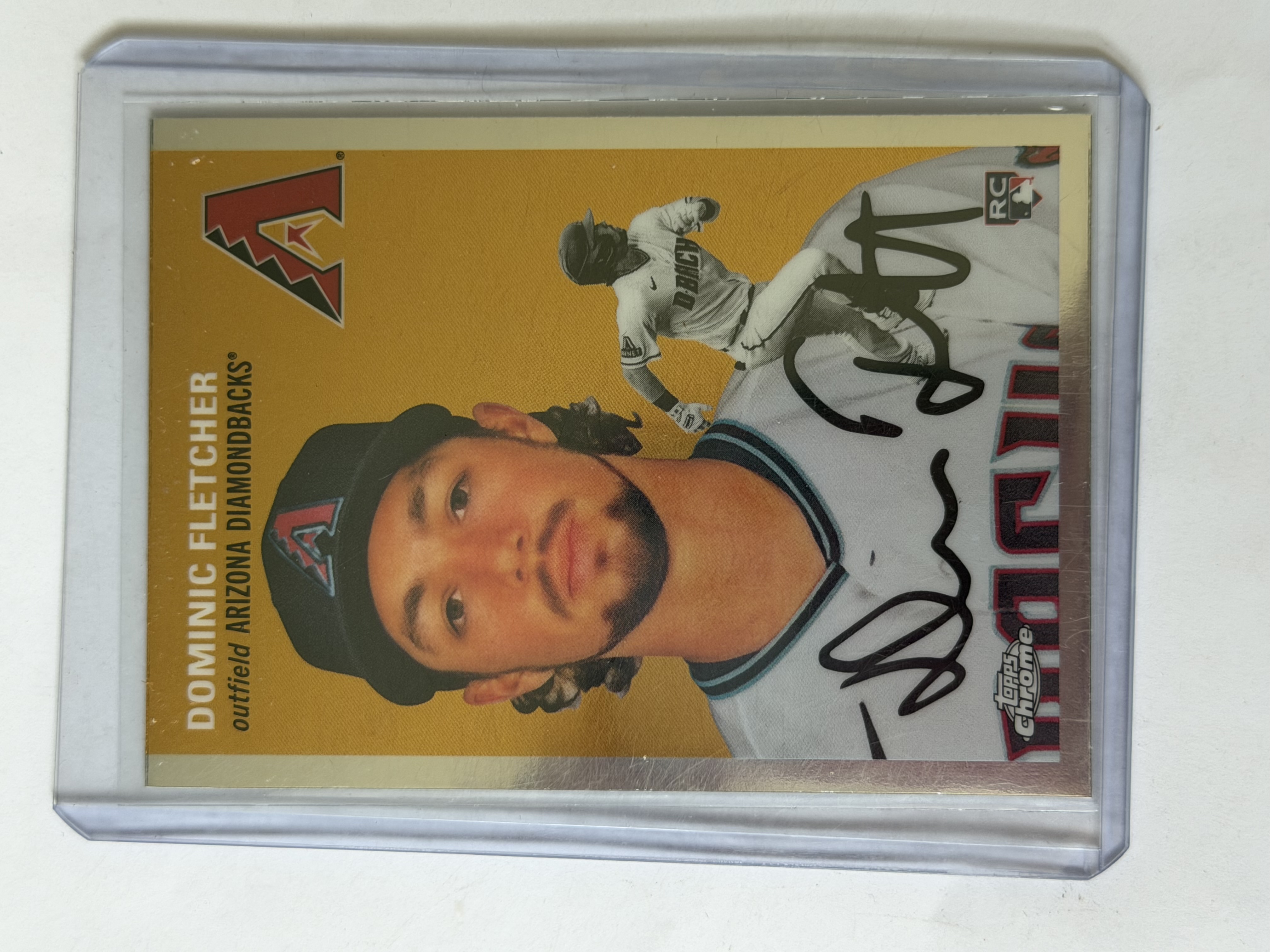 Carta Rookie Dominic Fletcher Auto