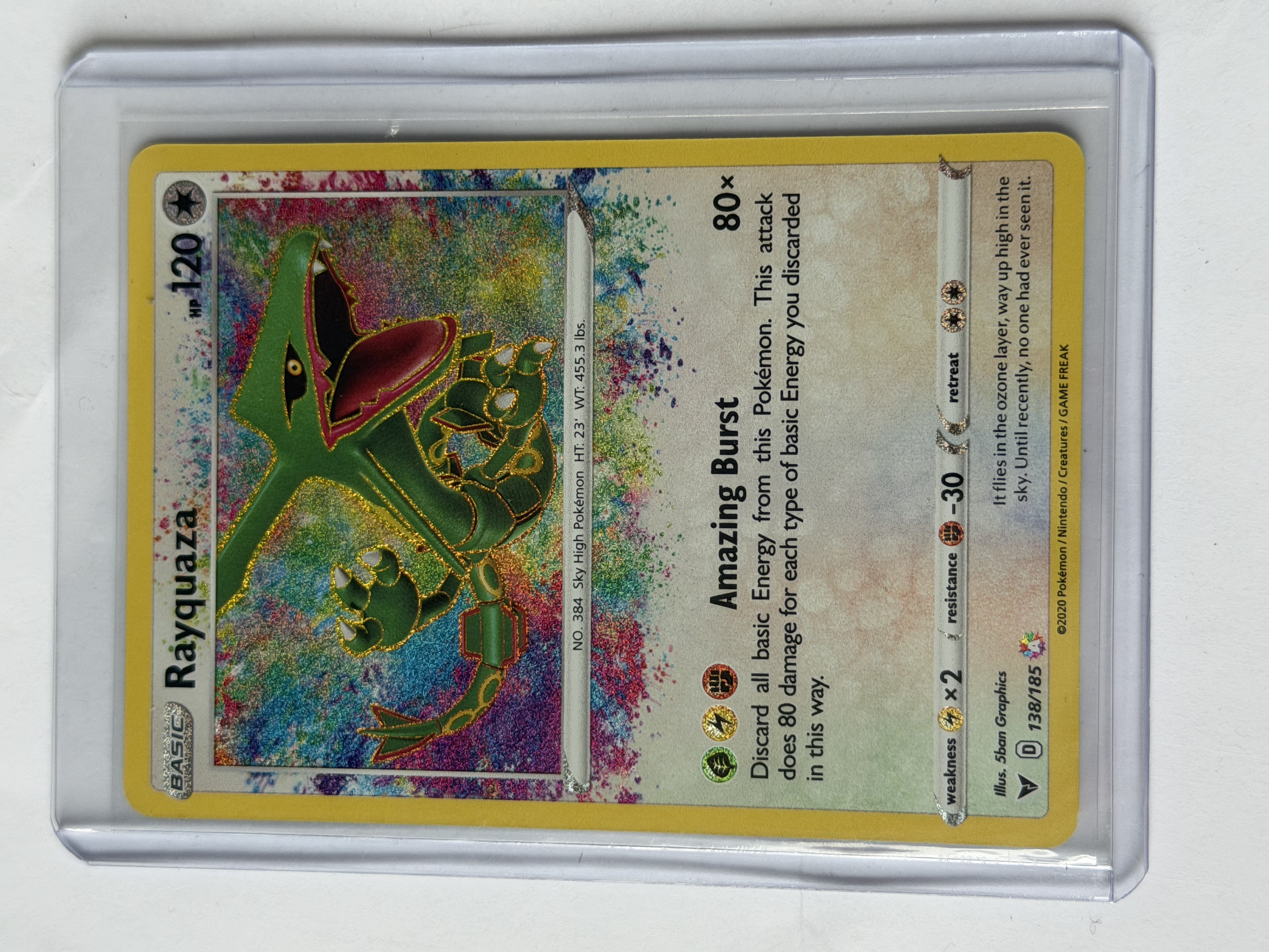 Carta Rayquaza 138/185 — Pokémon TCG Vivid Voltage