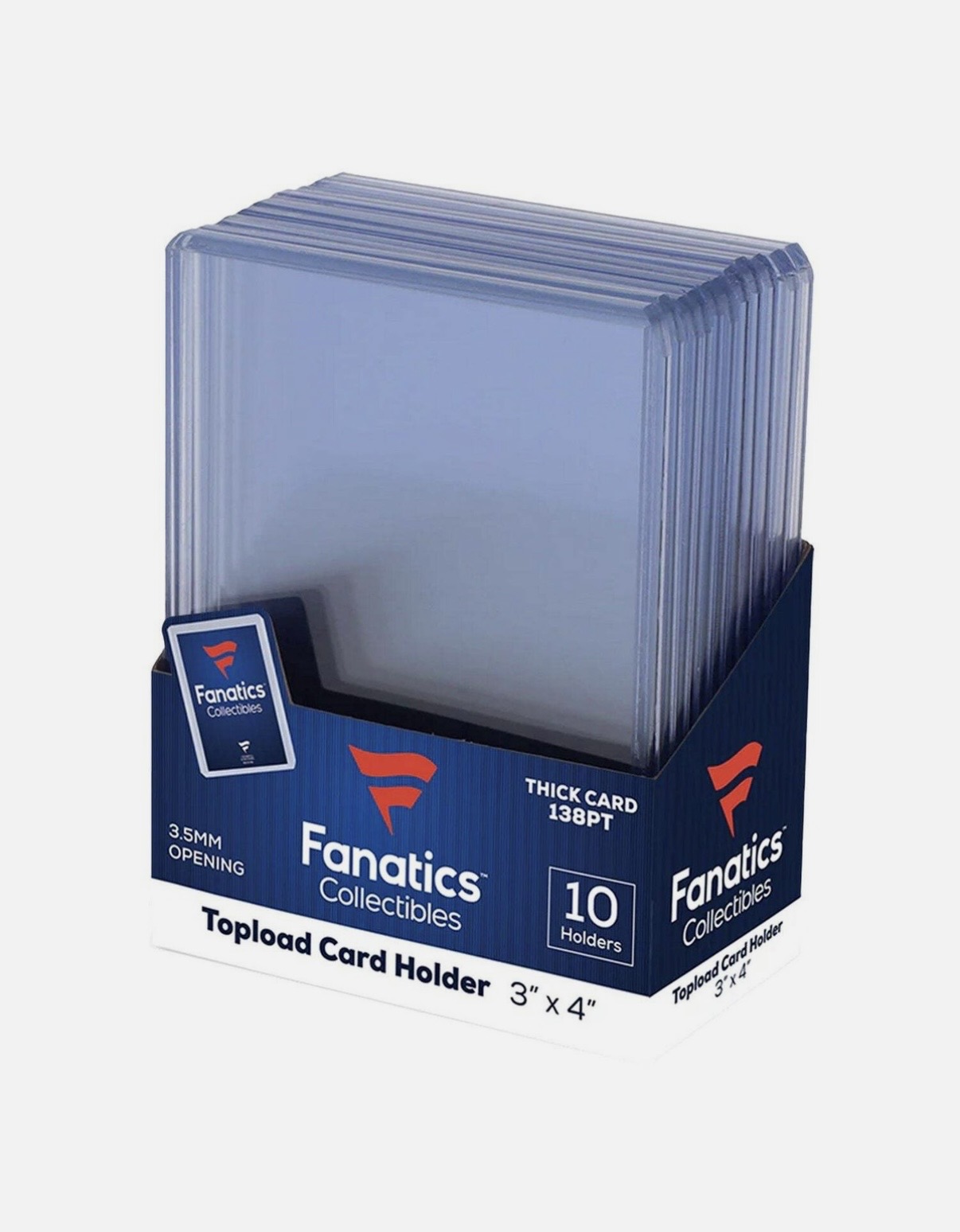 Fanatics Top Load Card Holder 10 Holders Thick Card 108pt