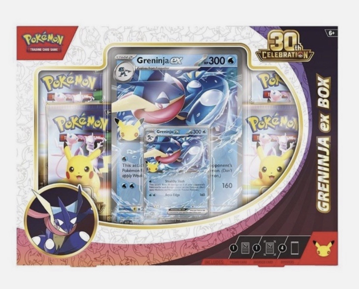 Caja Pokemon Greninja Ex 30th Anniversary