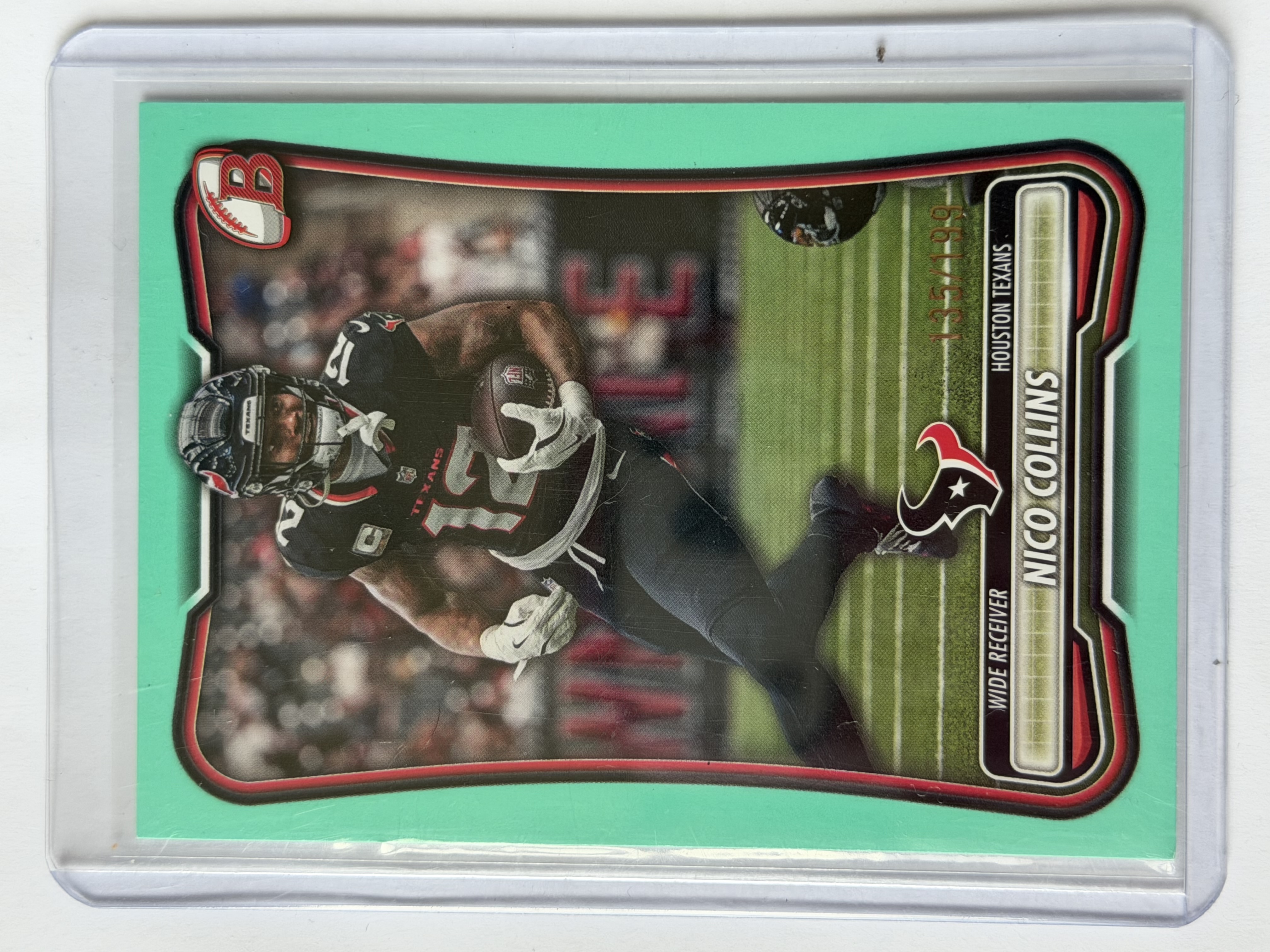 Carta Nico Collins — Topps/Bowman 2026 Green 135/199
