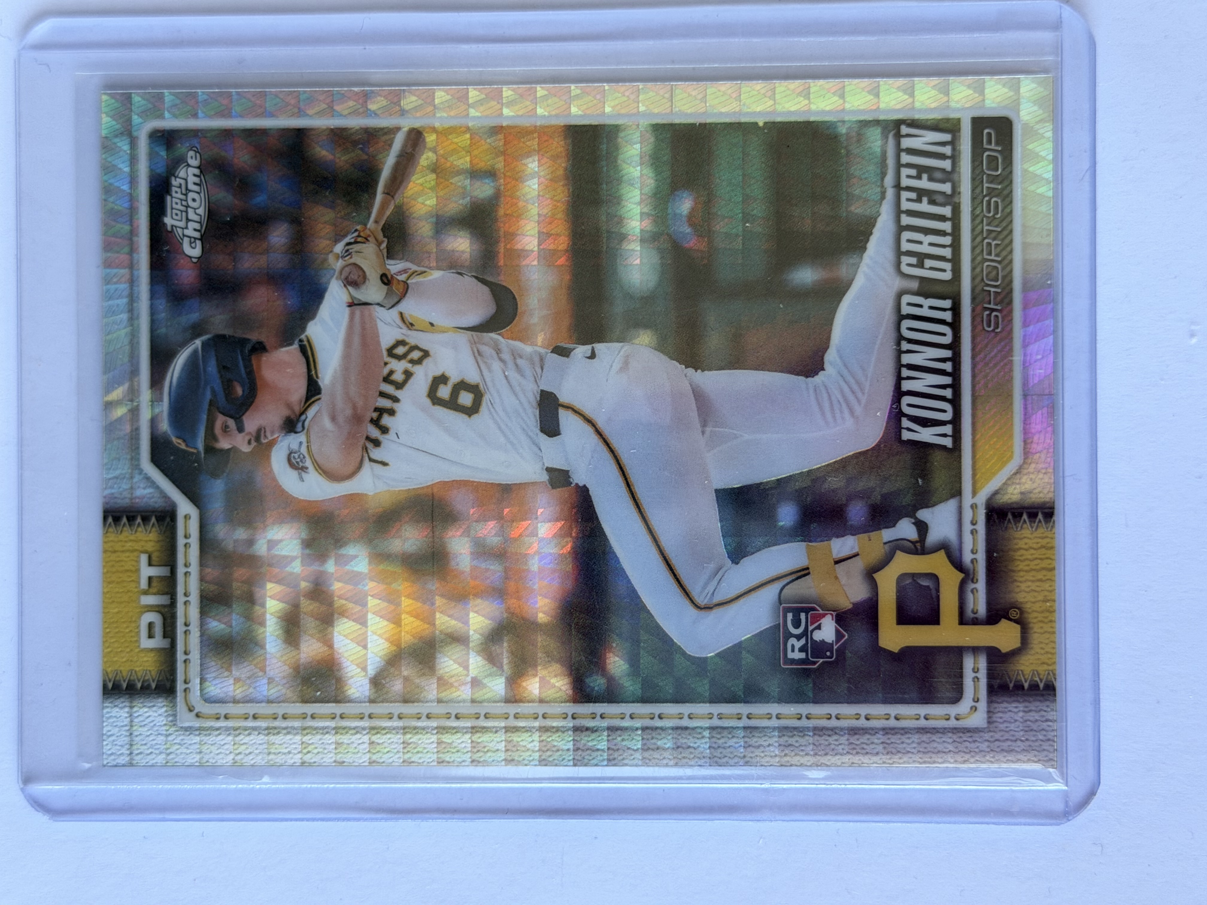 Carta Konnor Griffin RC — 2026 Topps Chrome #74, Geometric Refractor