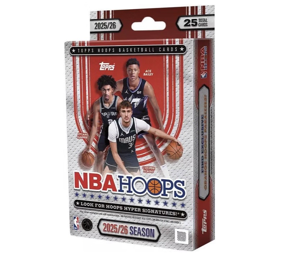 Caja NBA hoops 2025 Card Hanger