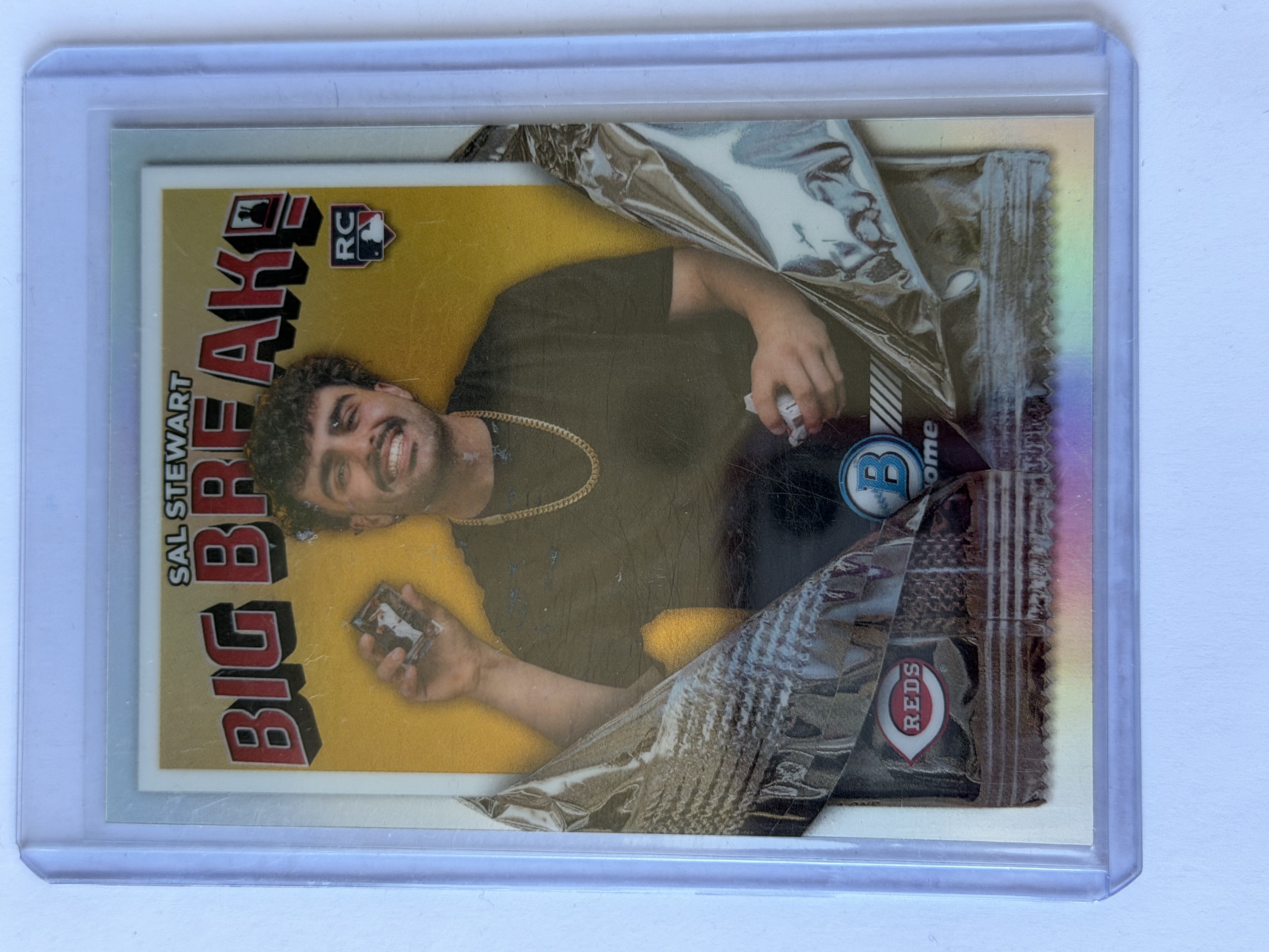 Carta Sal Stewart — Big Break RC #BB-18 · 2026 Bowman Chrome