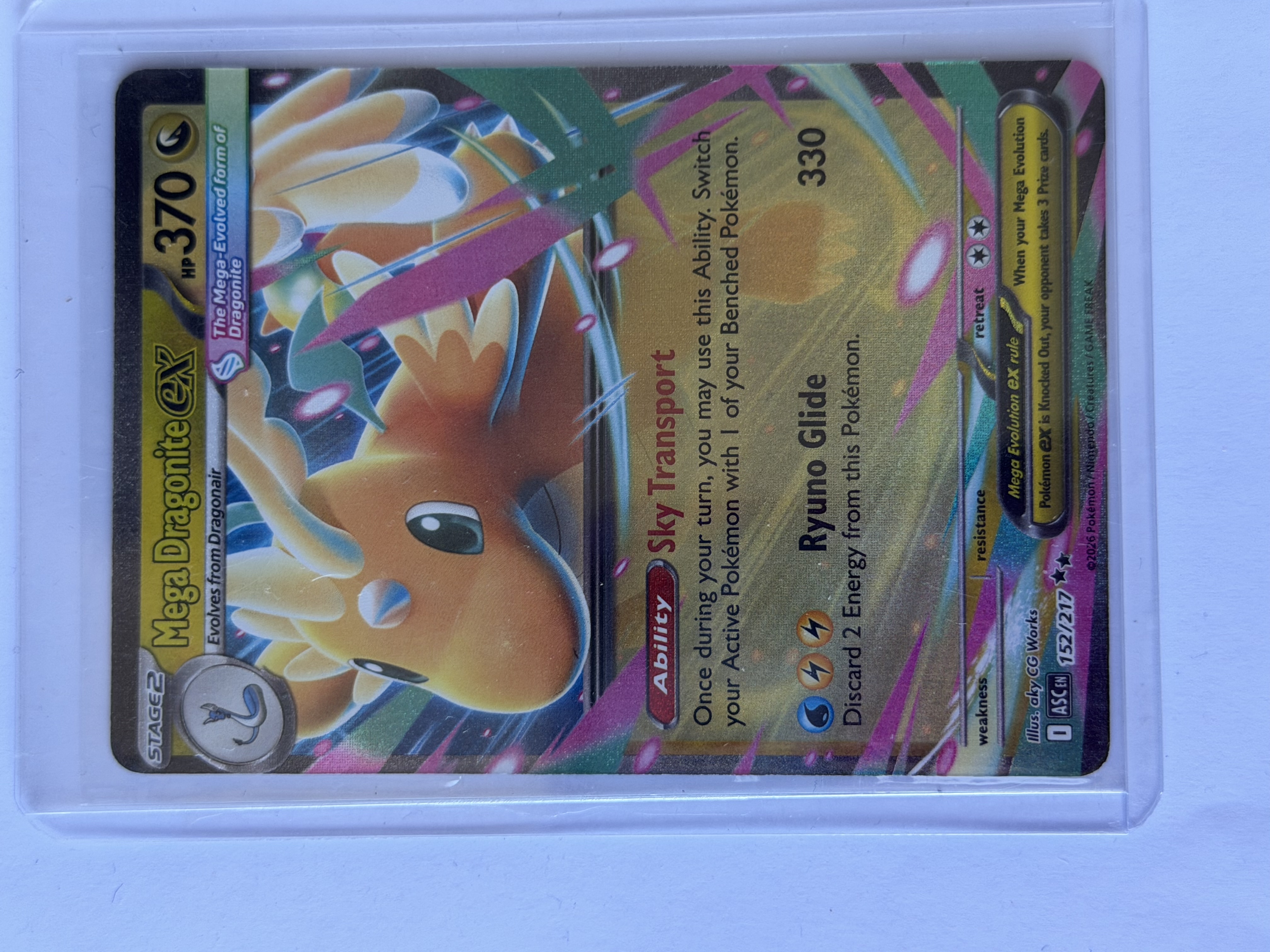 Carta Mega Dragonite ex 152/217 — Ascended Heroes