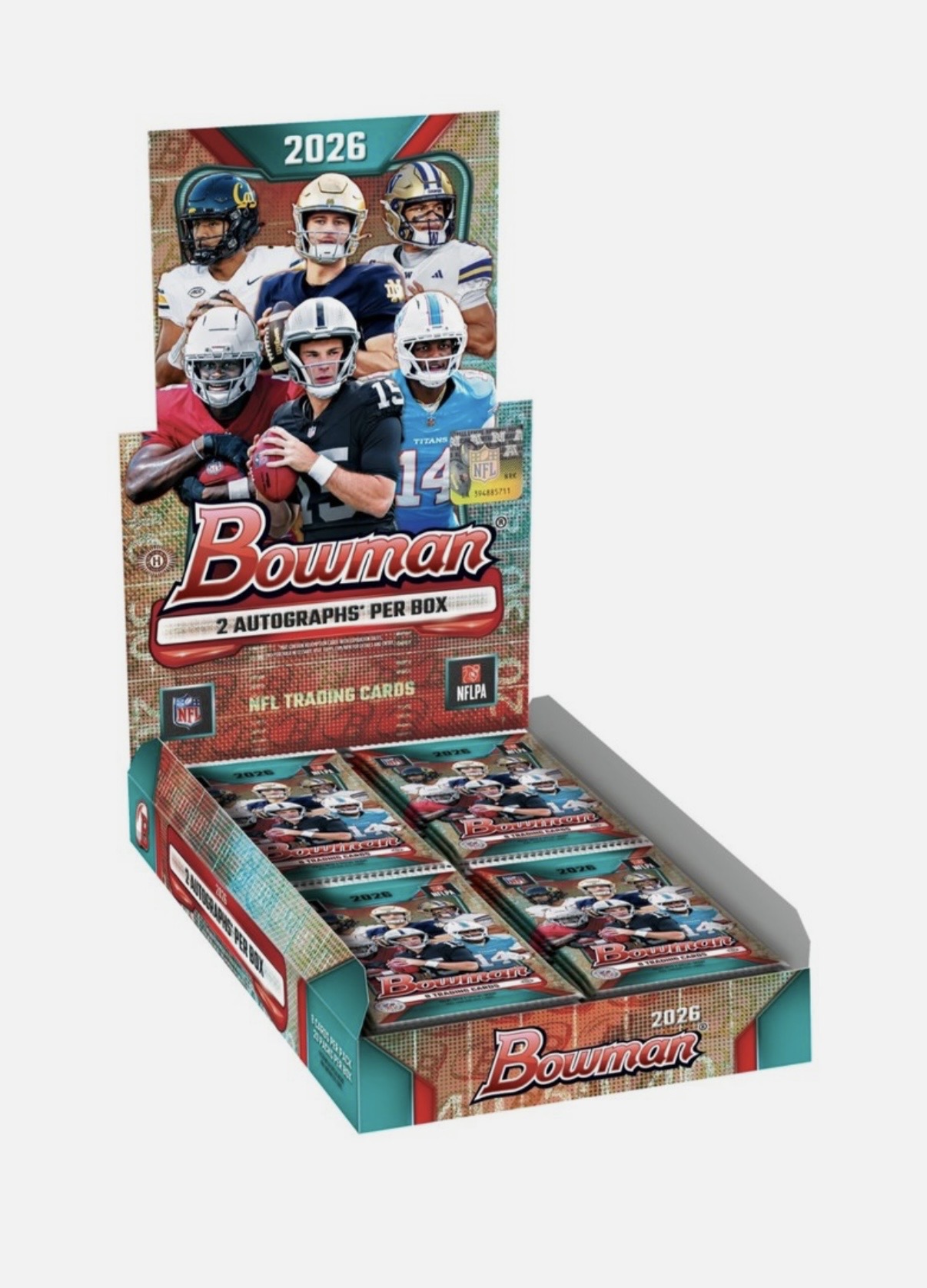 Caja Topps Bowman Chrome Football NFL 2026 Hobby Box