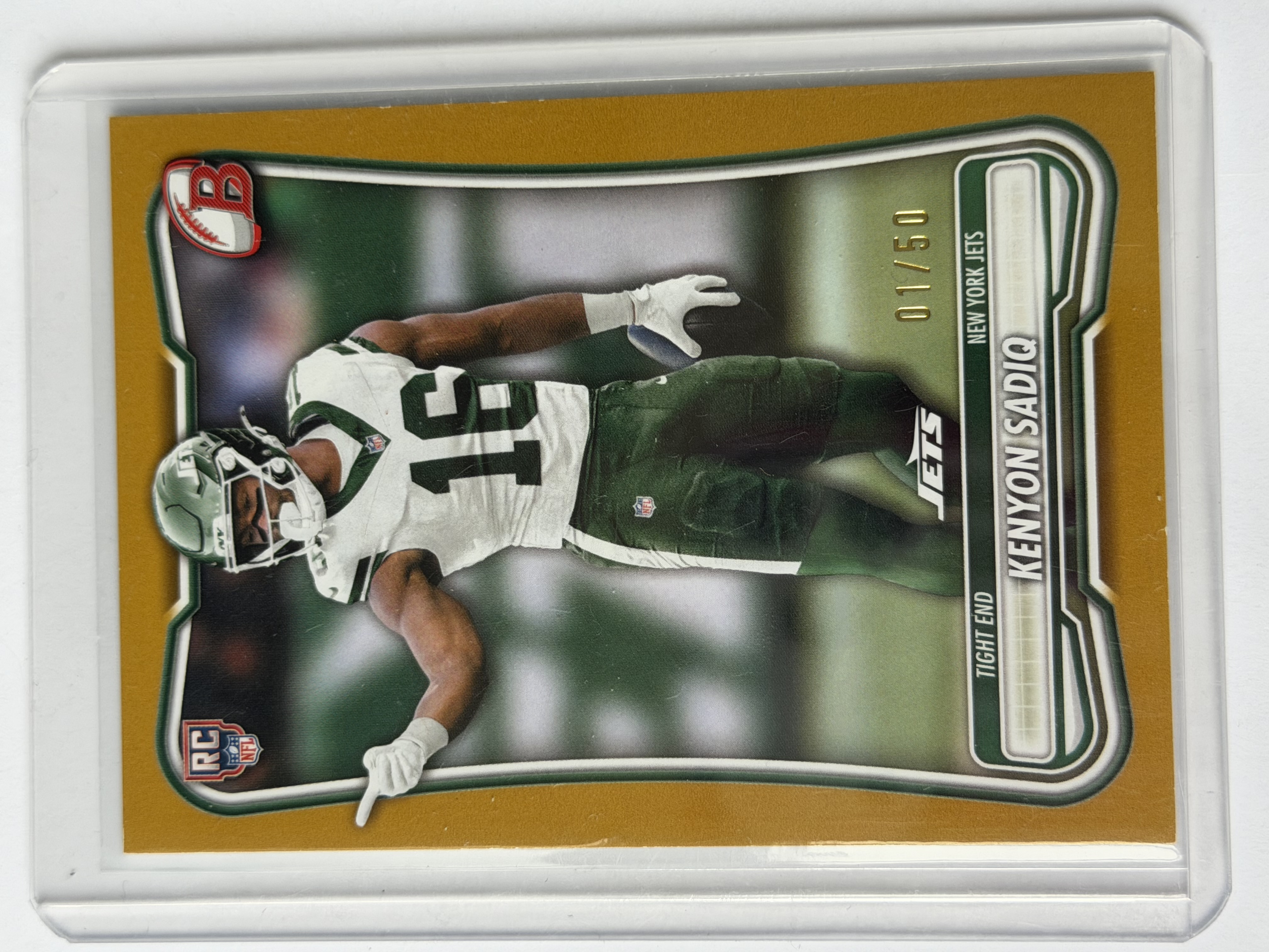 Carta Rookie Kenyon Sadiq 01/50