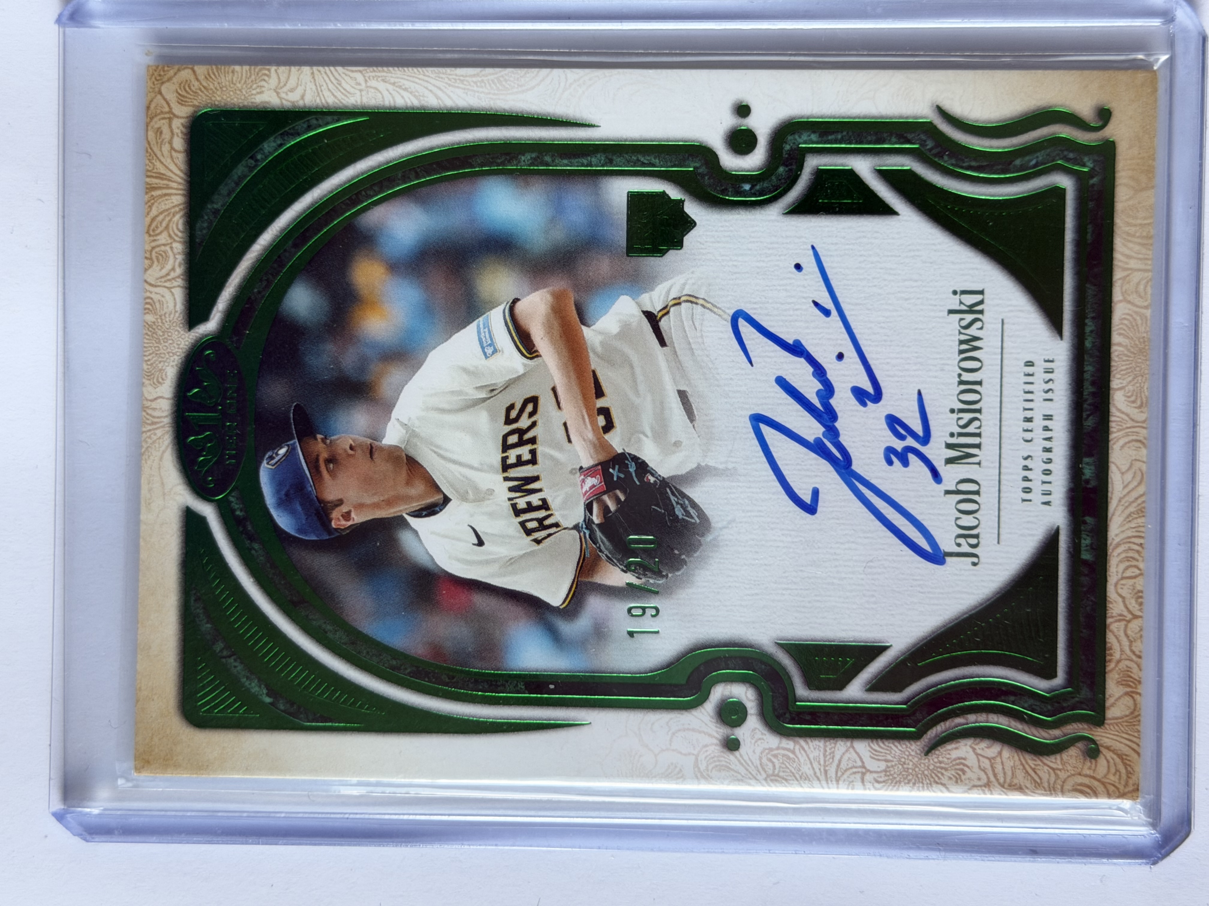 Carta Jacob Misiorowski — Green Autograph 19/20