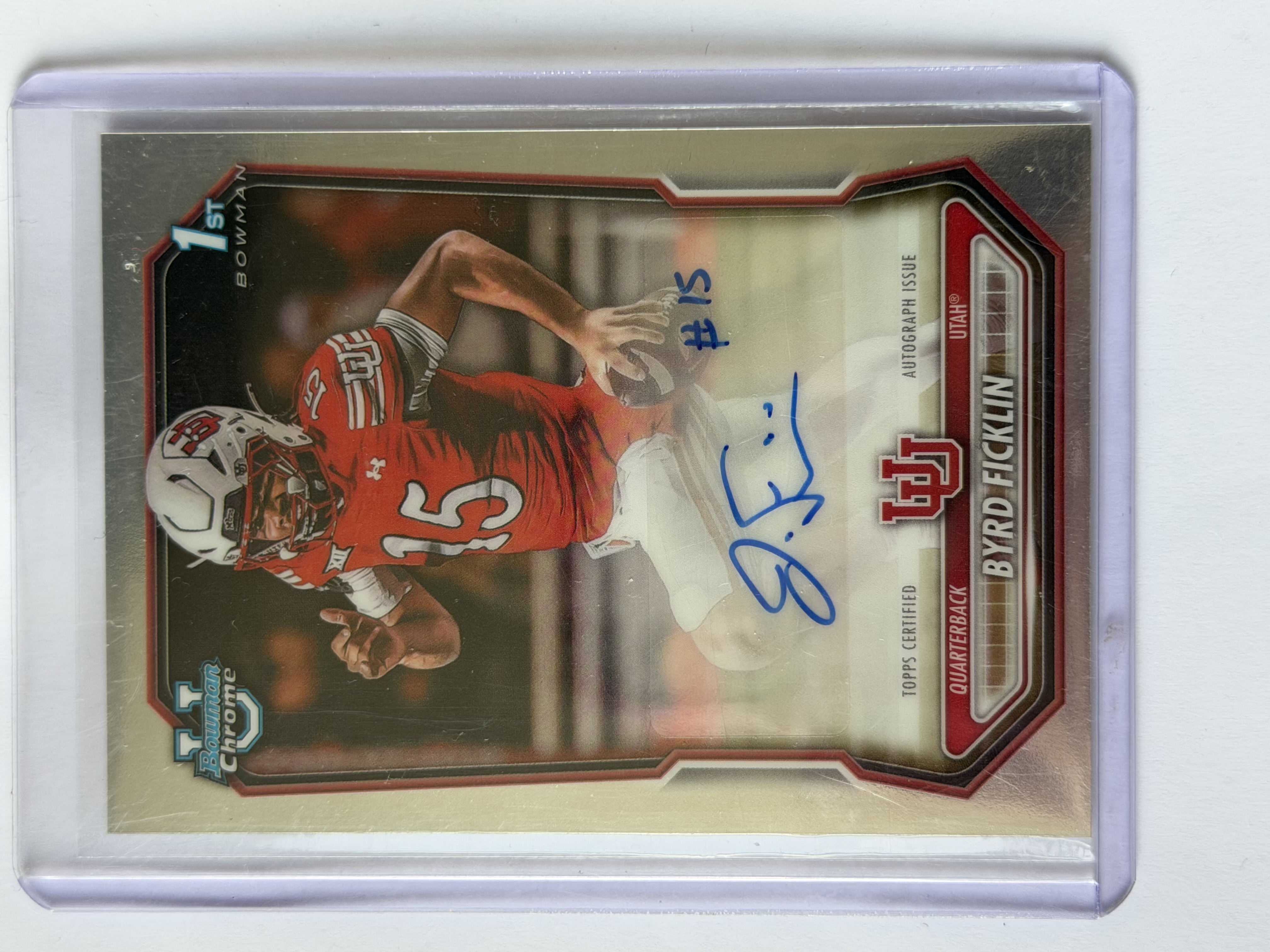 Carta Byrd Ficklin — 2026 Bowman Chrome Football 1st Bowman Auto