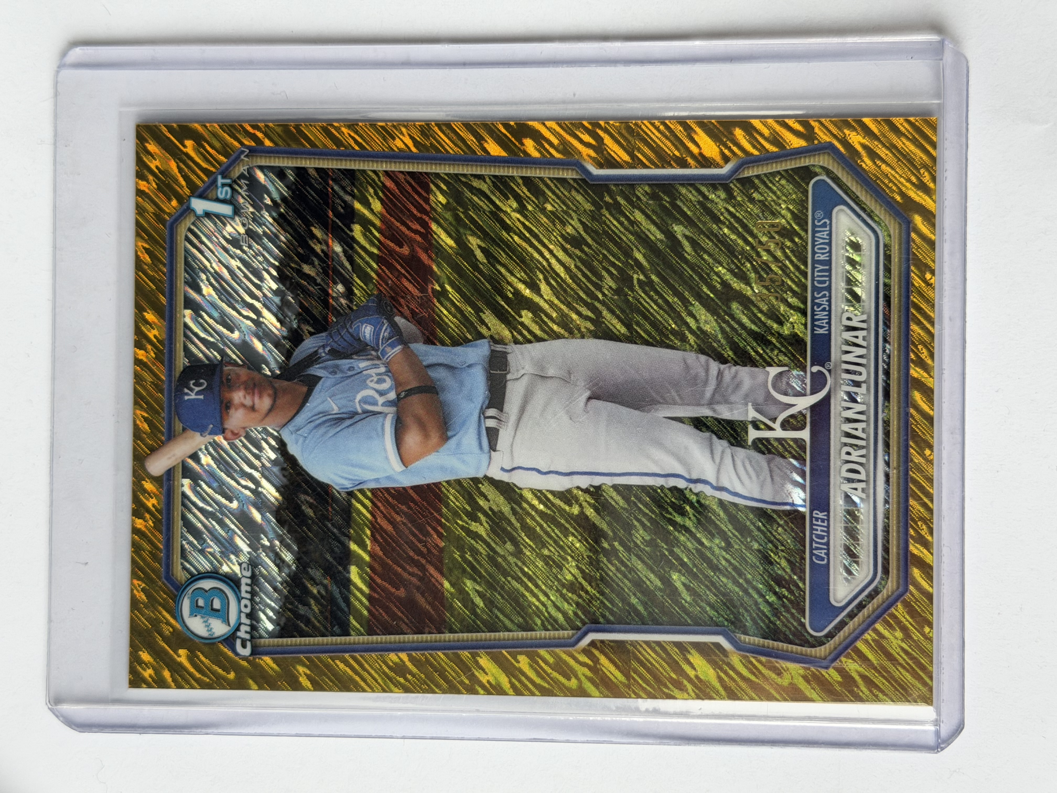 Carta Adrian Lunar 35/50 1st Bowman Chrome Gold Geometric Refractor