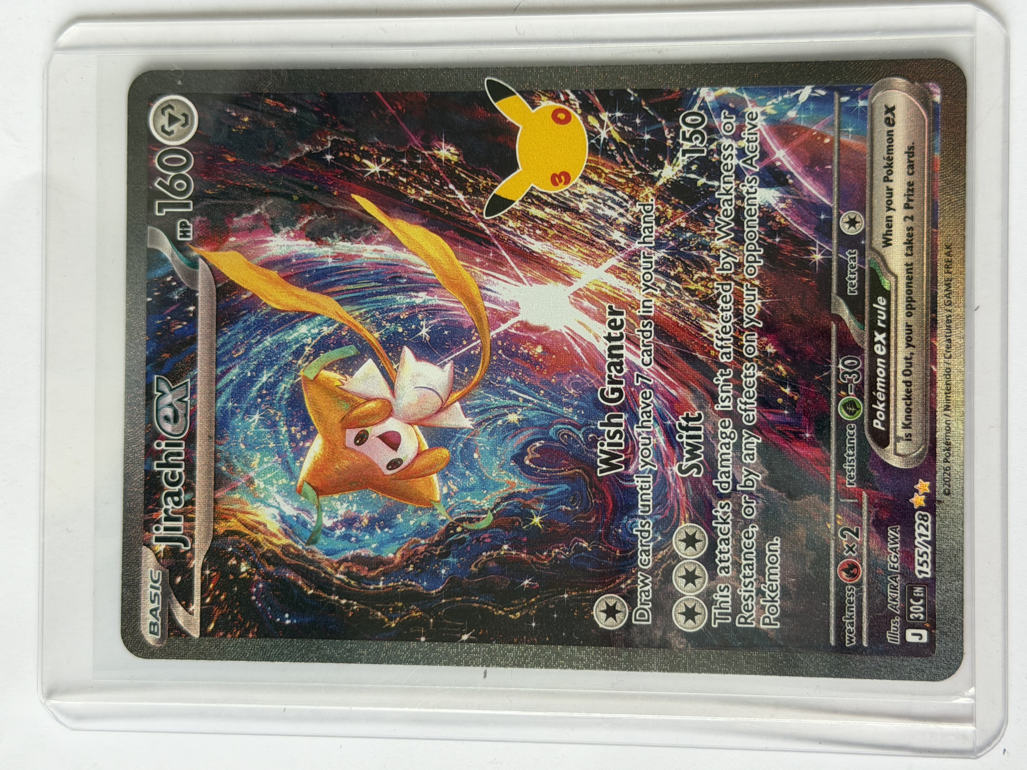 Carta Jirachi ex — Pokémon 30th Celebration