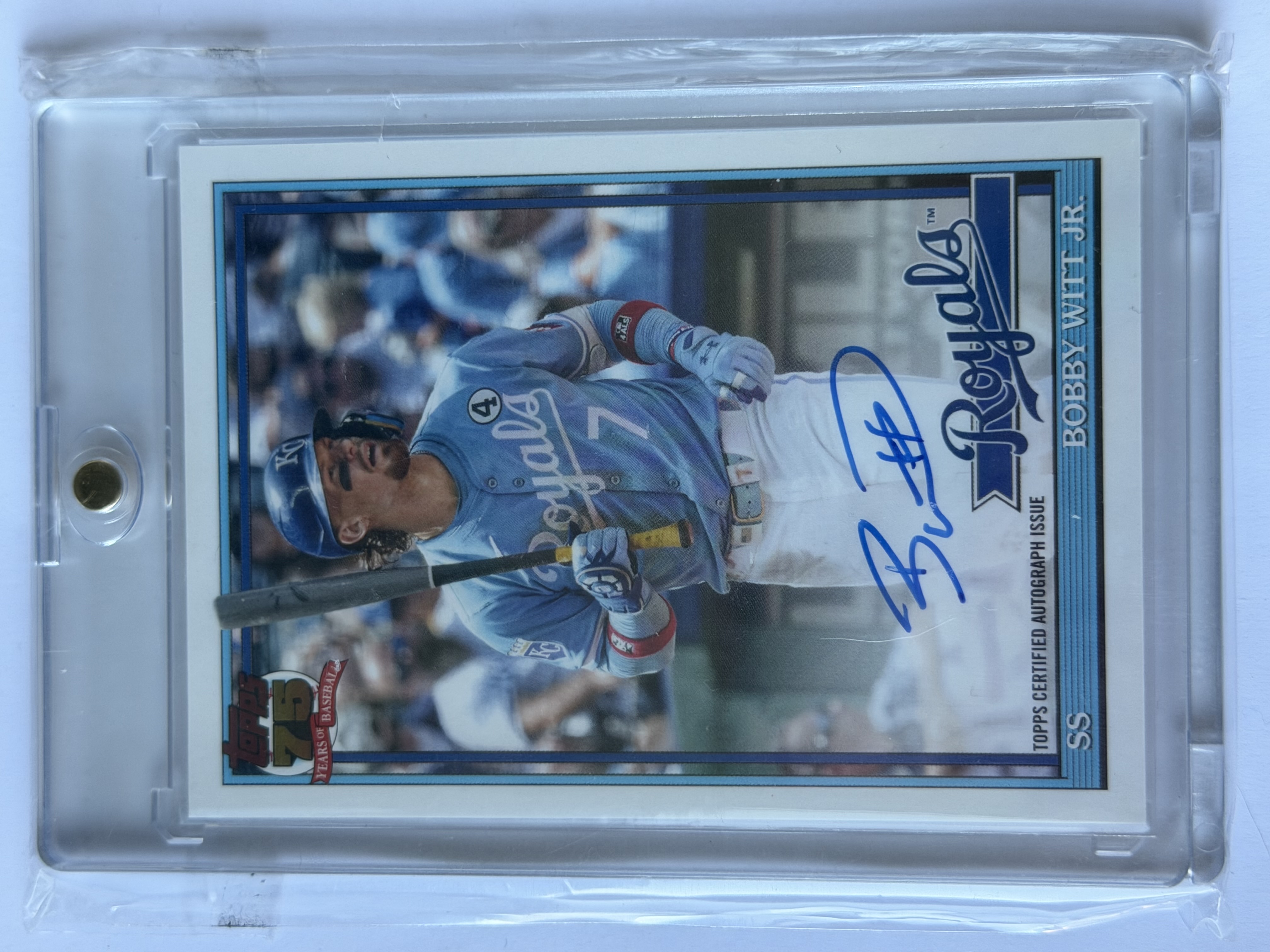 Carta Bobby Witt Jr. — 1991 Topps Autograph