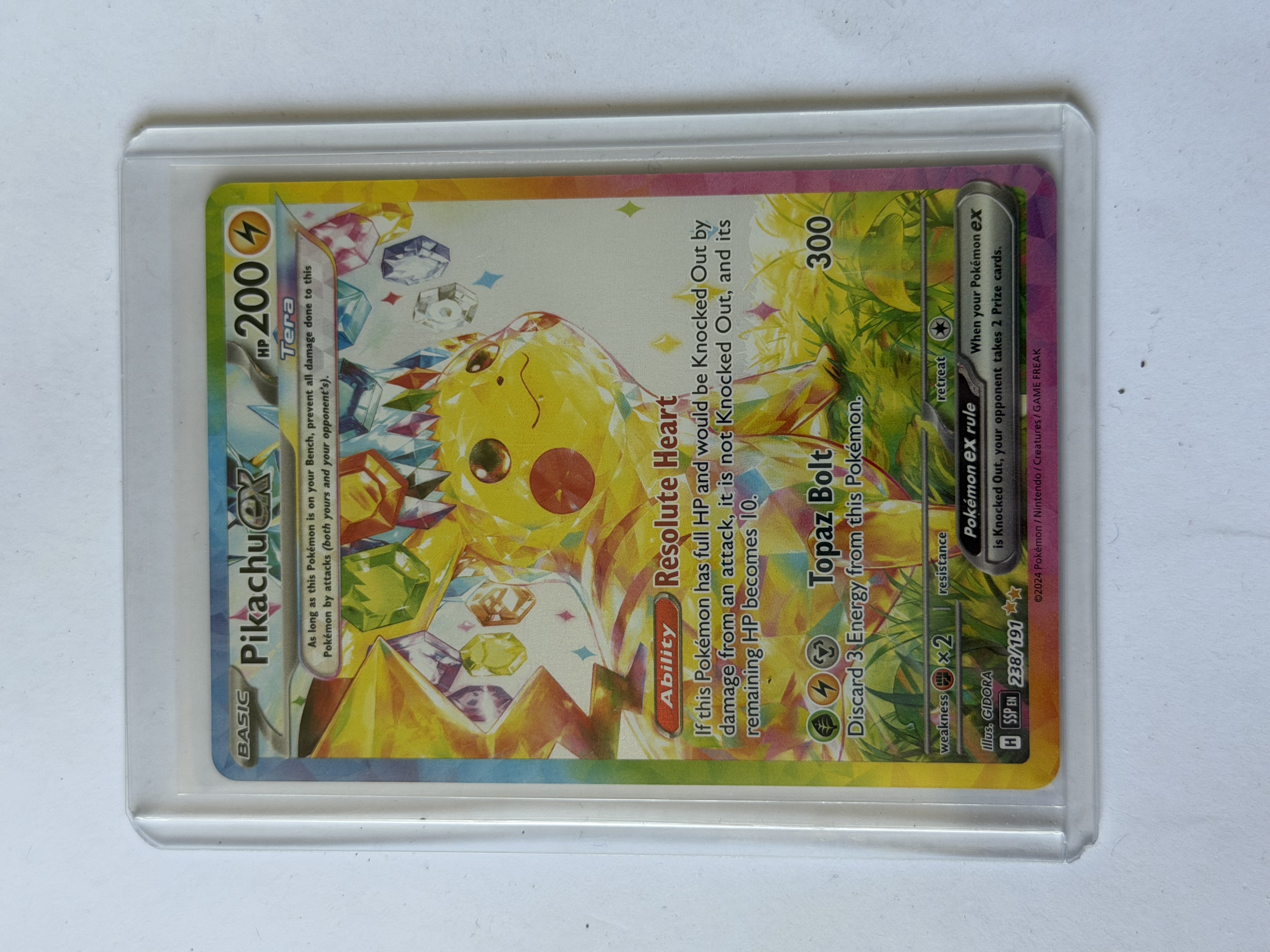 Carta Pokemon Pikachu ex Surgin Sparks