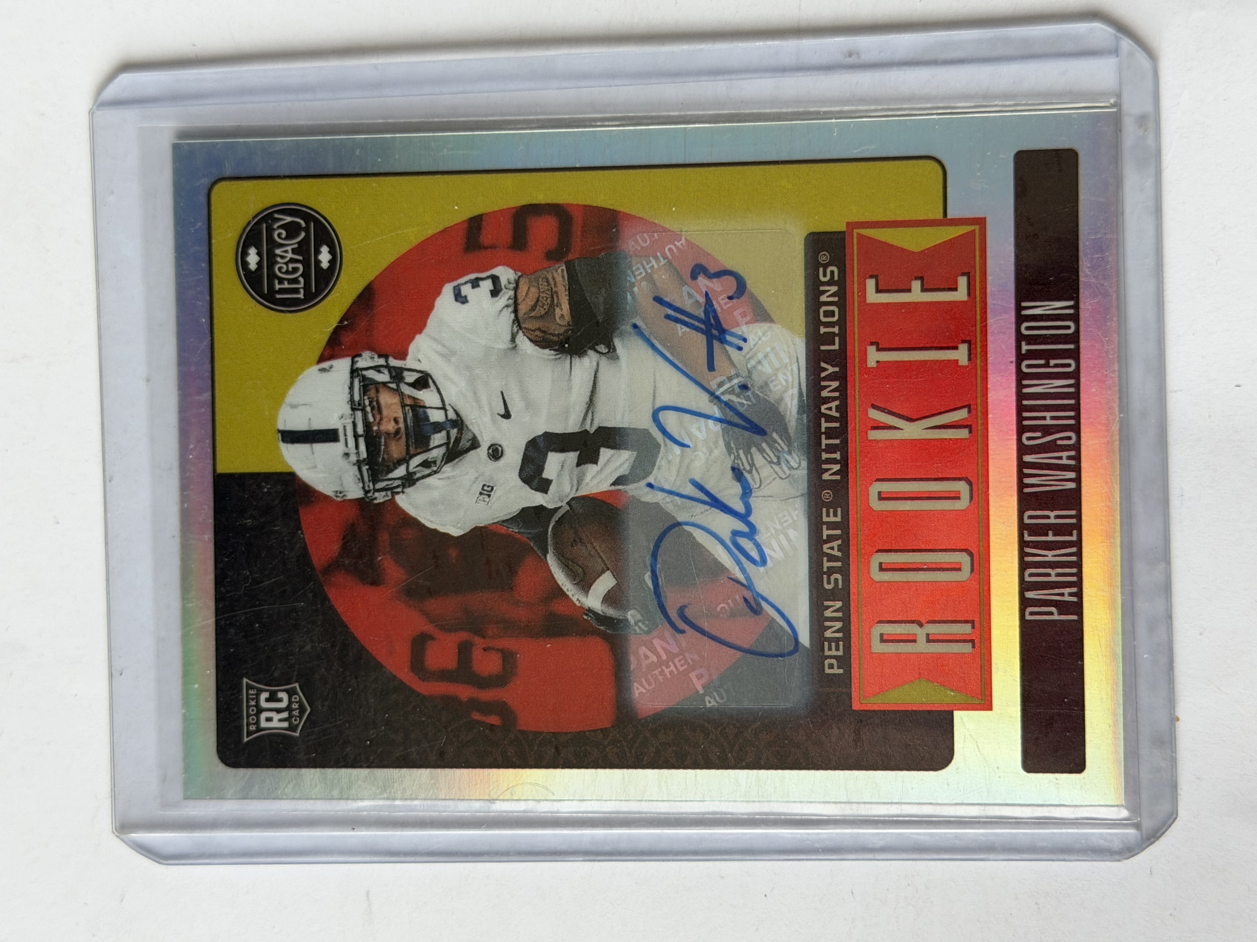 Carta Rookie Parker Washington Auto