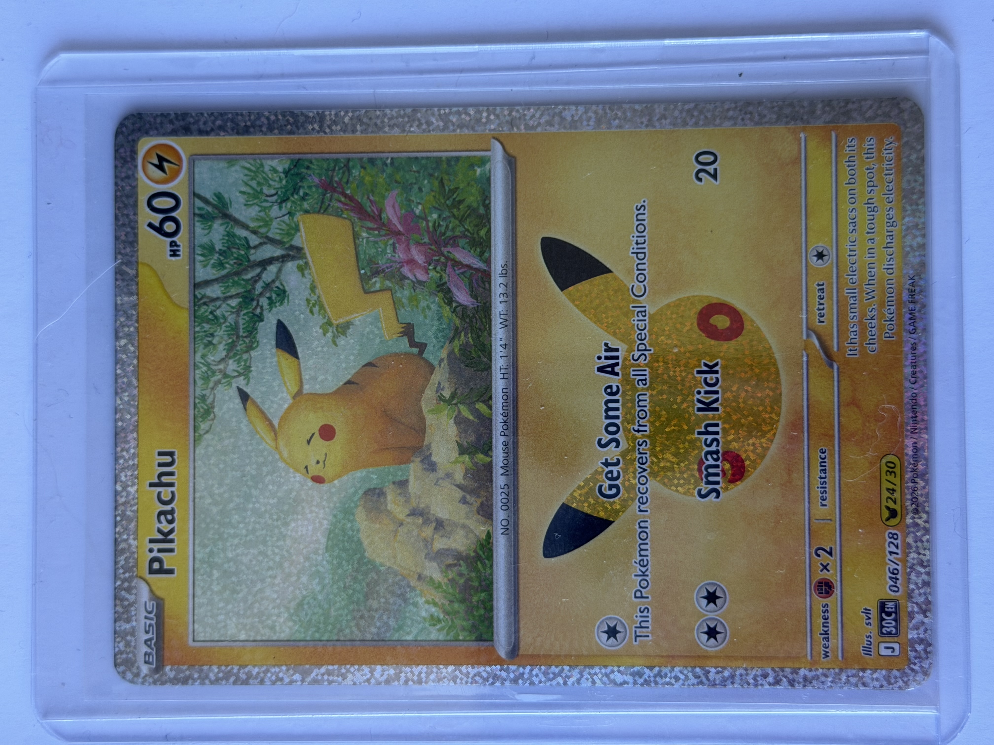 Carta Pikachu 046/128 — Pokémon ME: 30th Celebration