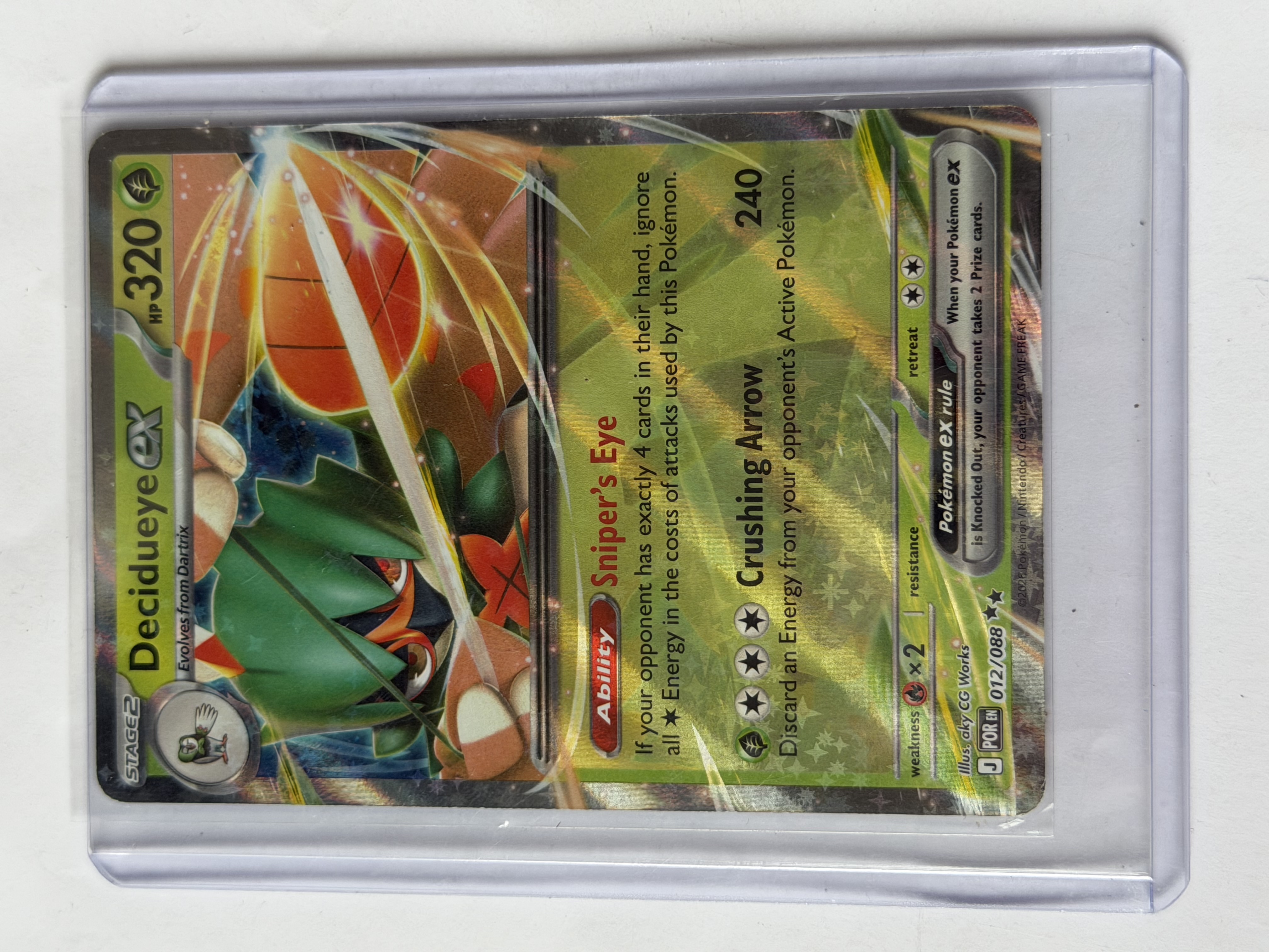 Carta Decidueye ex 012/088