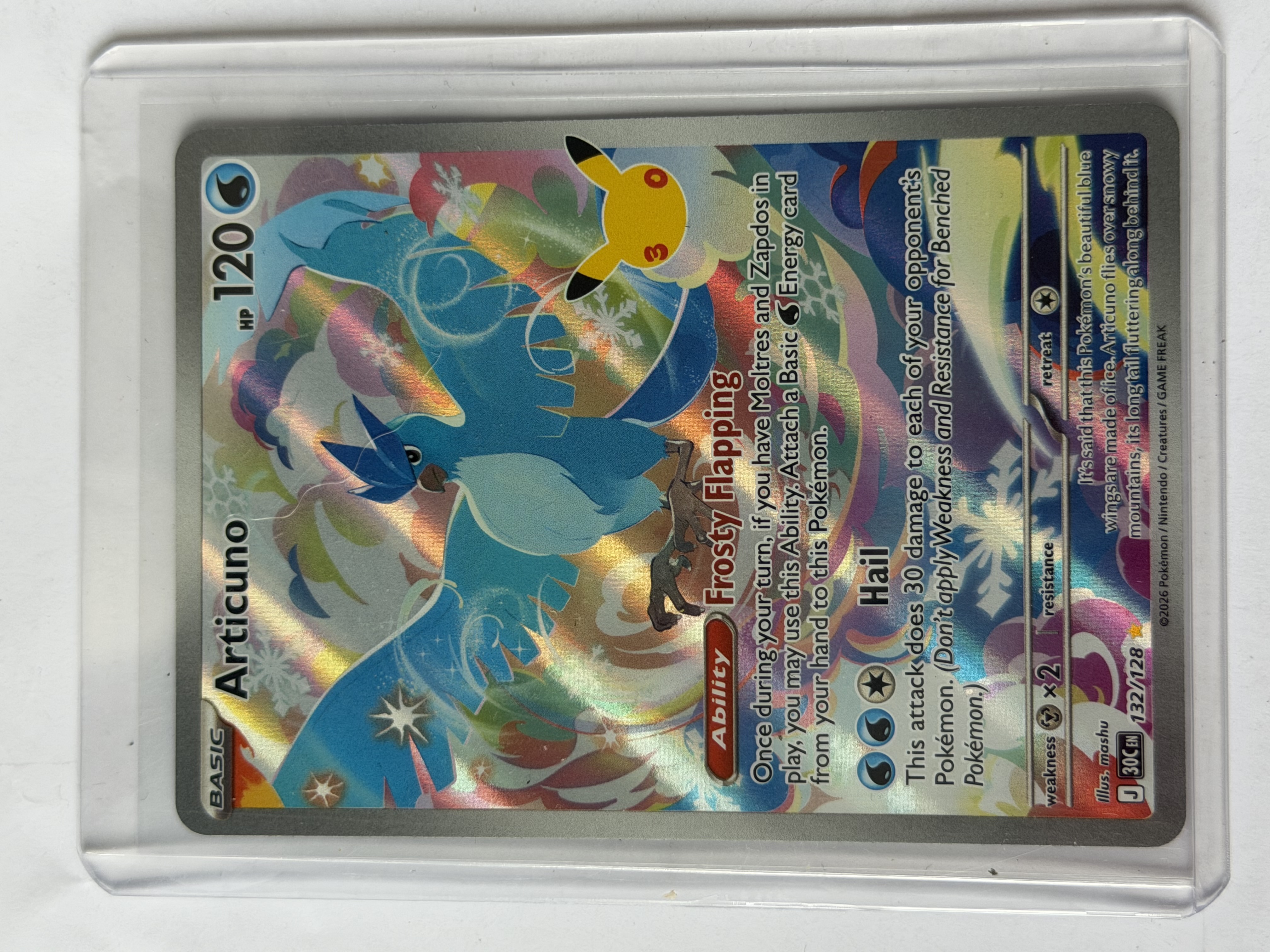 Carta Articuno — Pokémon 30th Celebration
