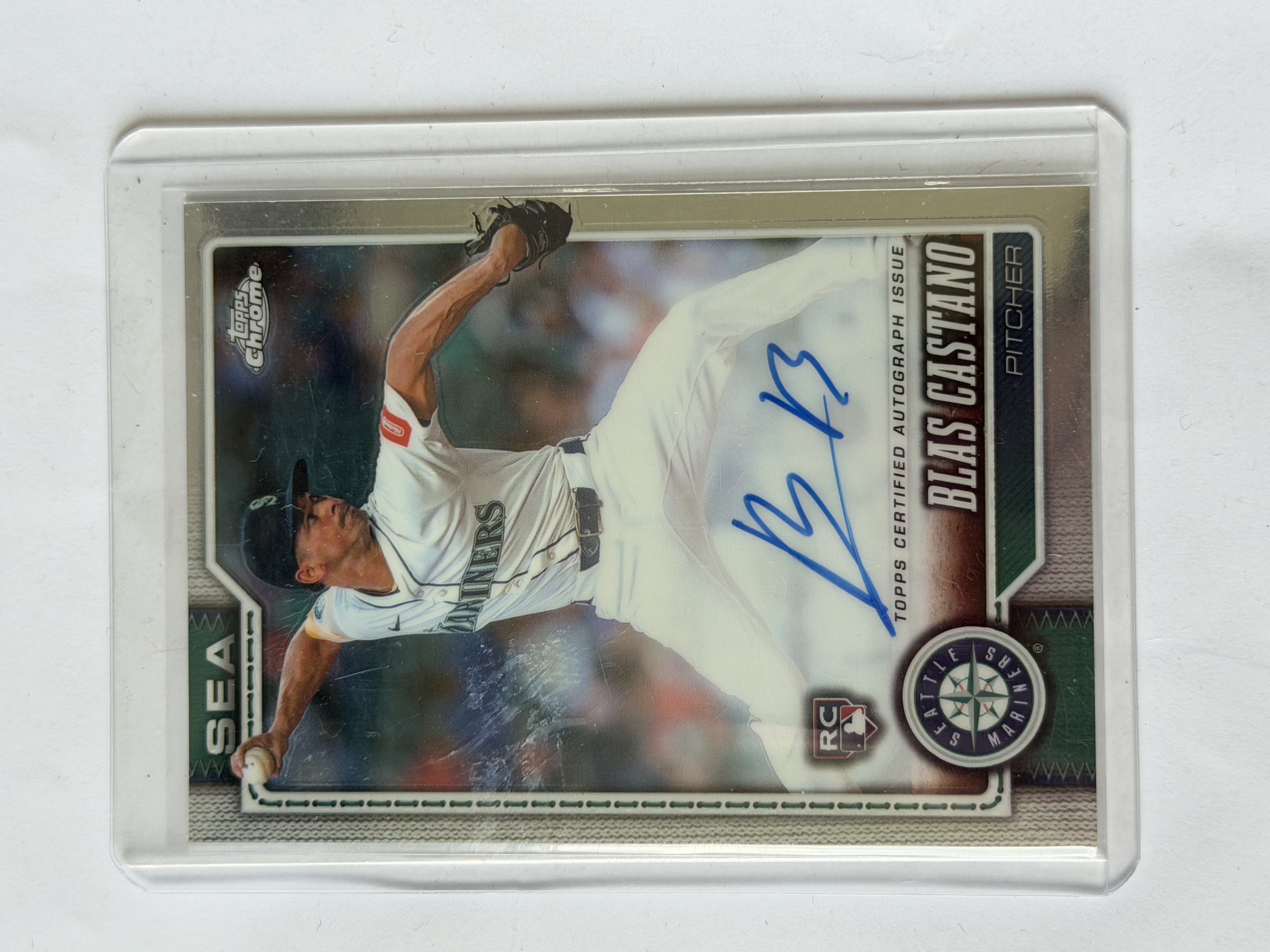 Carta Rookie Blas Castano Auto