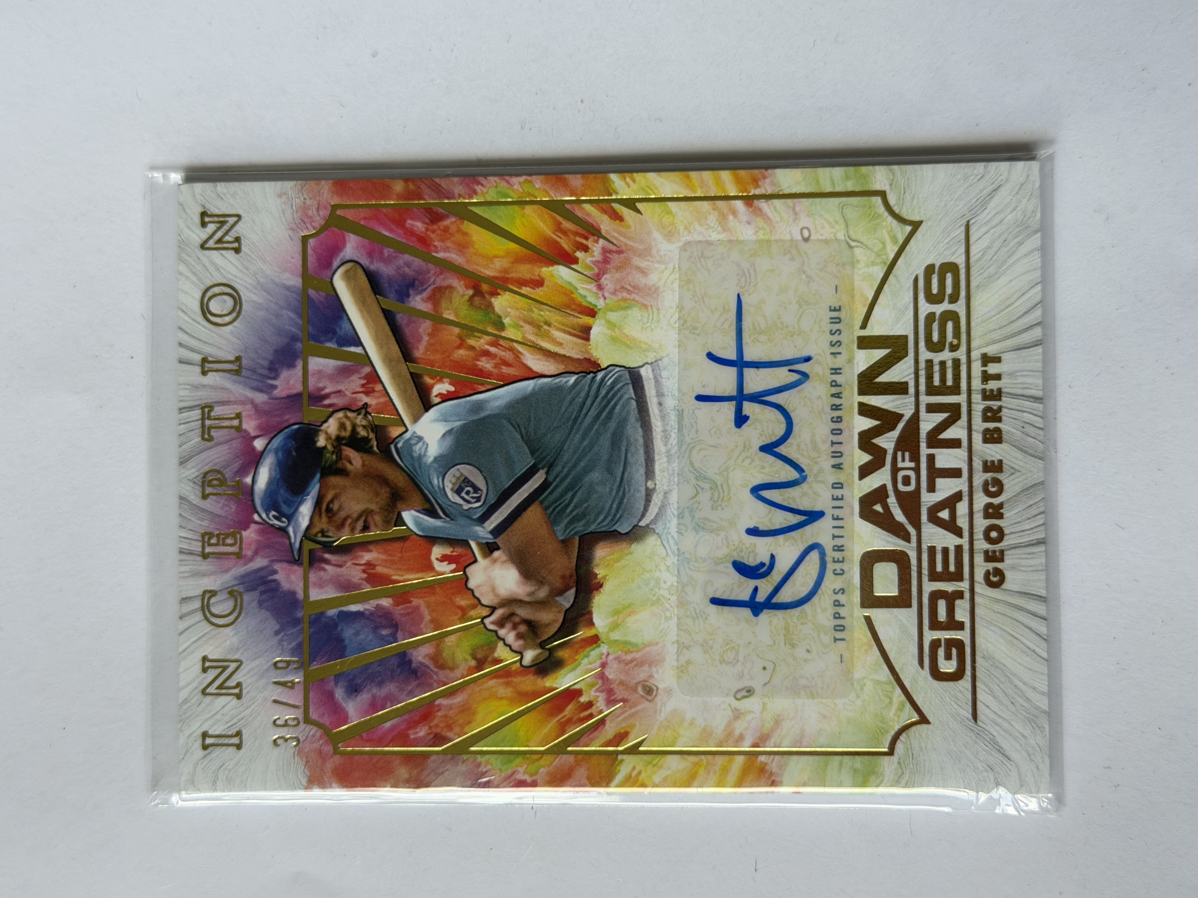 Carta George Brett 36/49 Auto