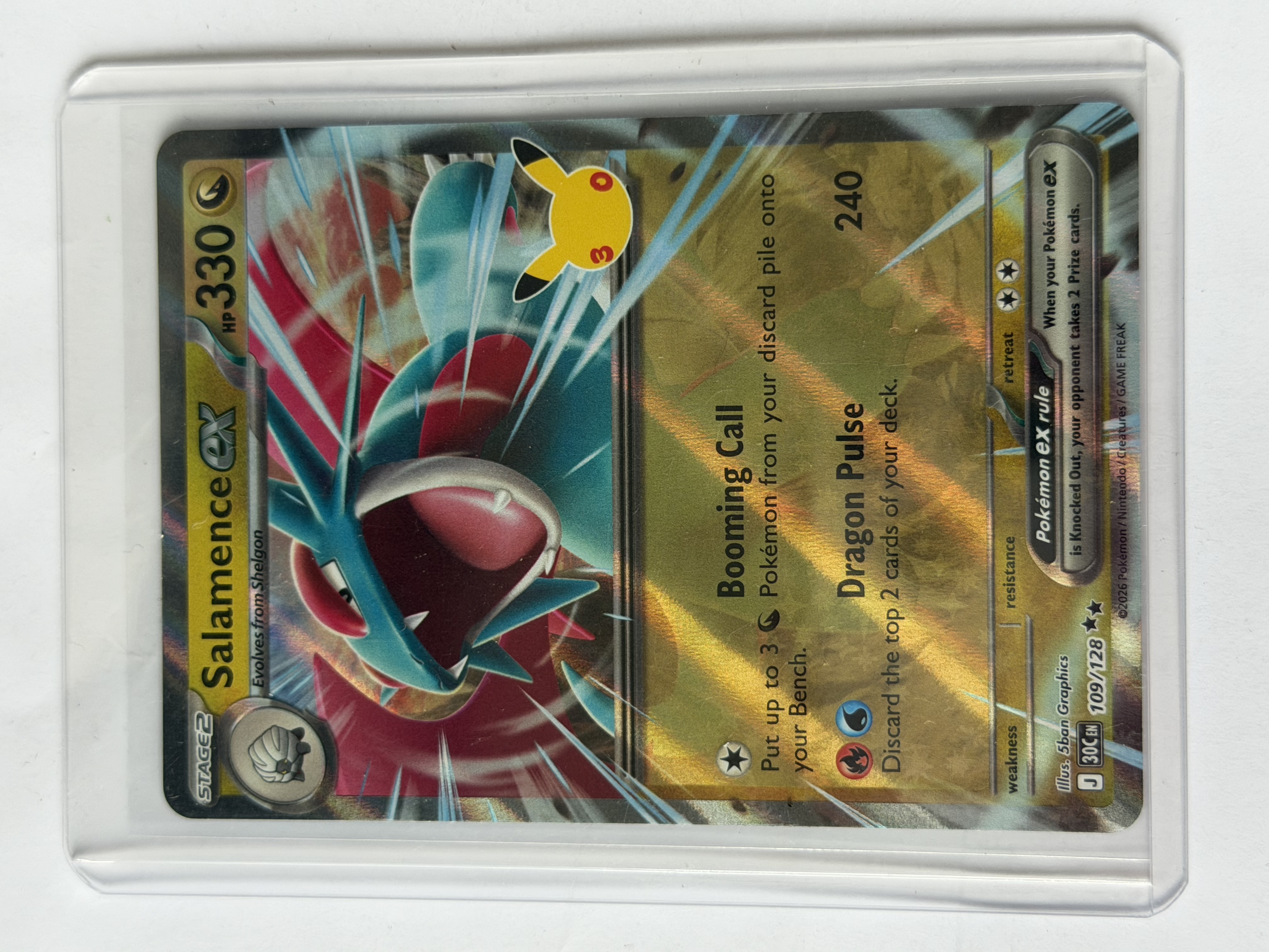 Carta Salamence ex — Pokémon 30th Celebration