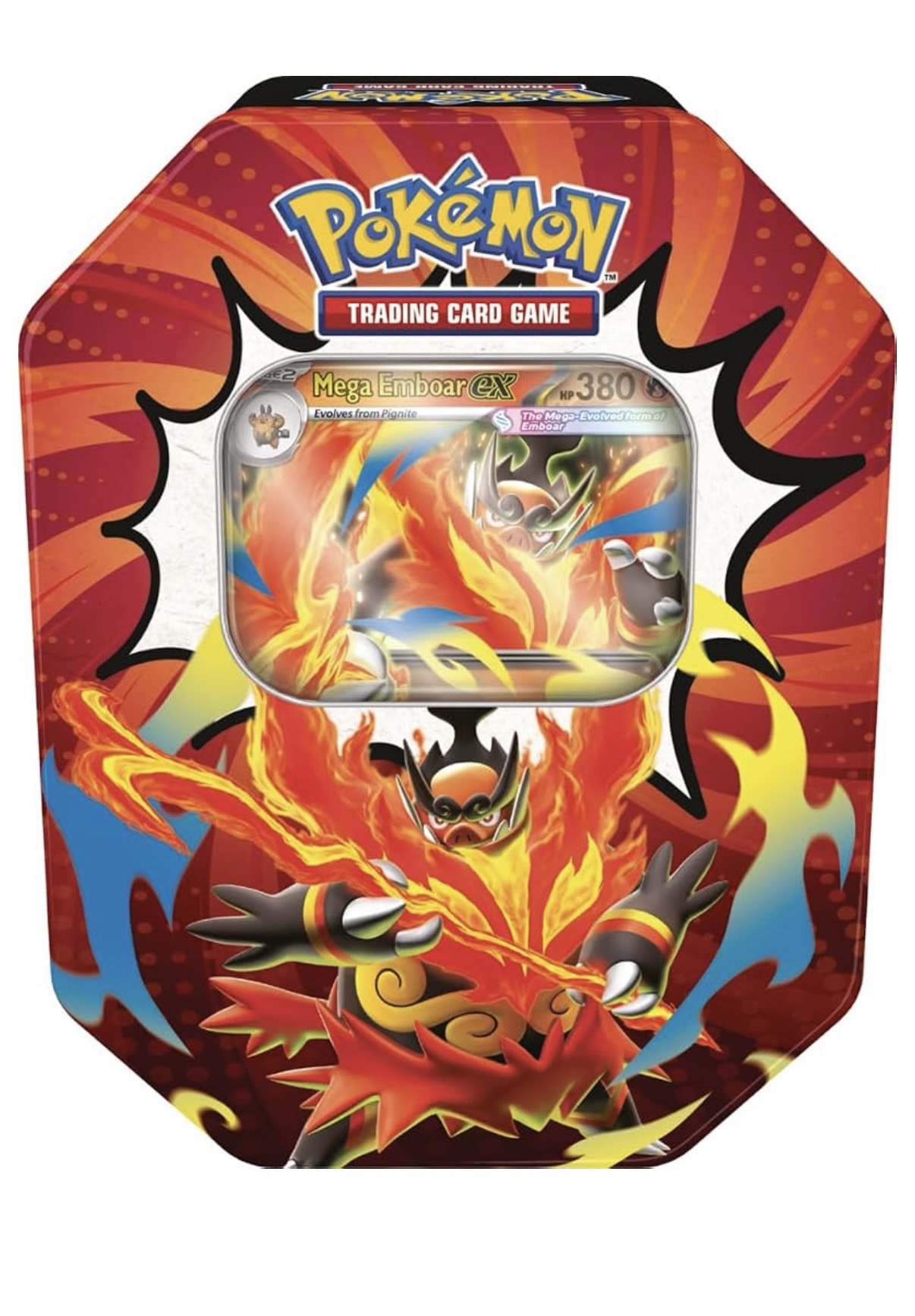 Caja de metal Pokemon Ascended Heroes Mega Emboar ex