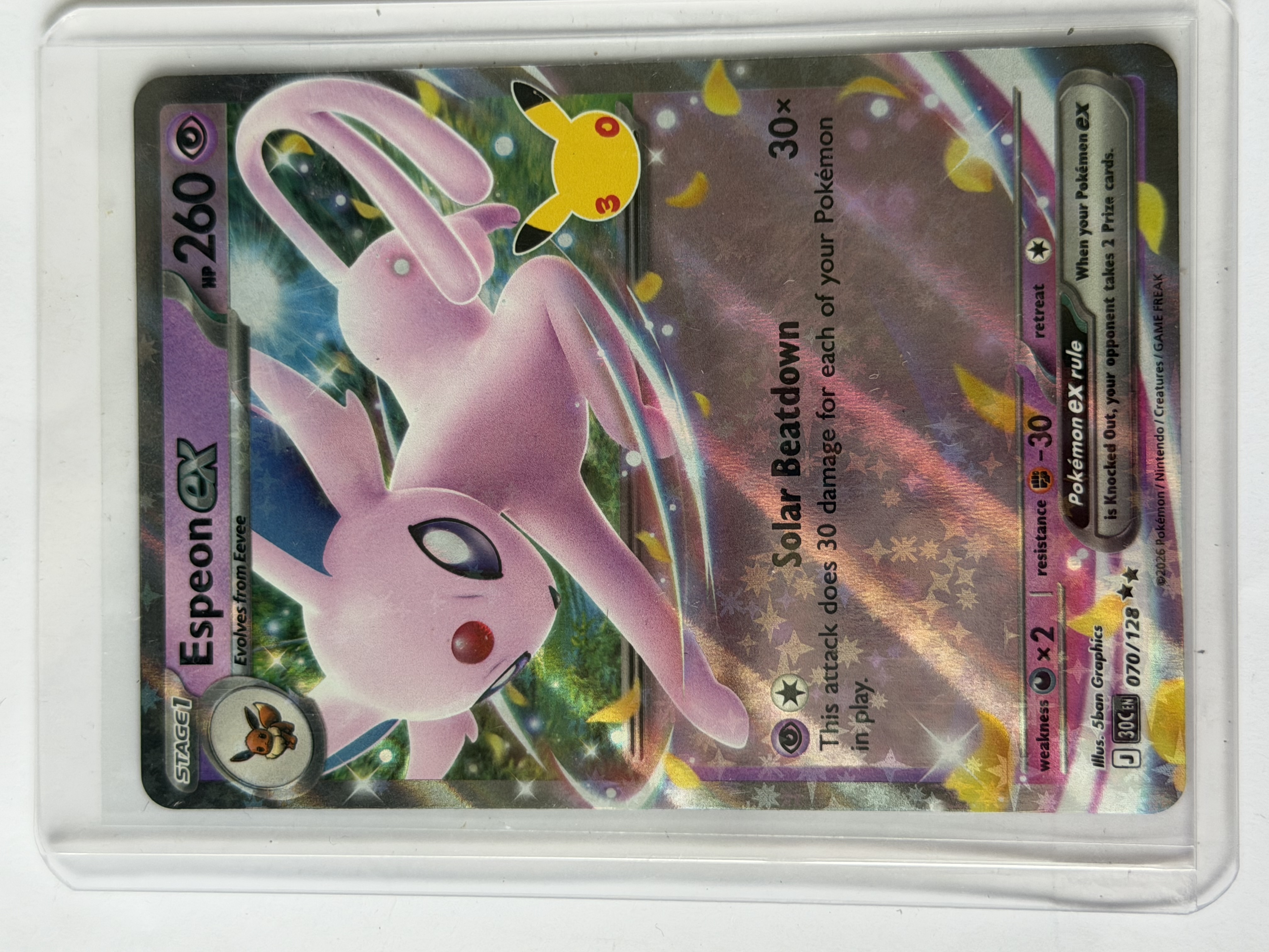 Carta Espeon ex — Pokémon 30th Celebration