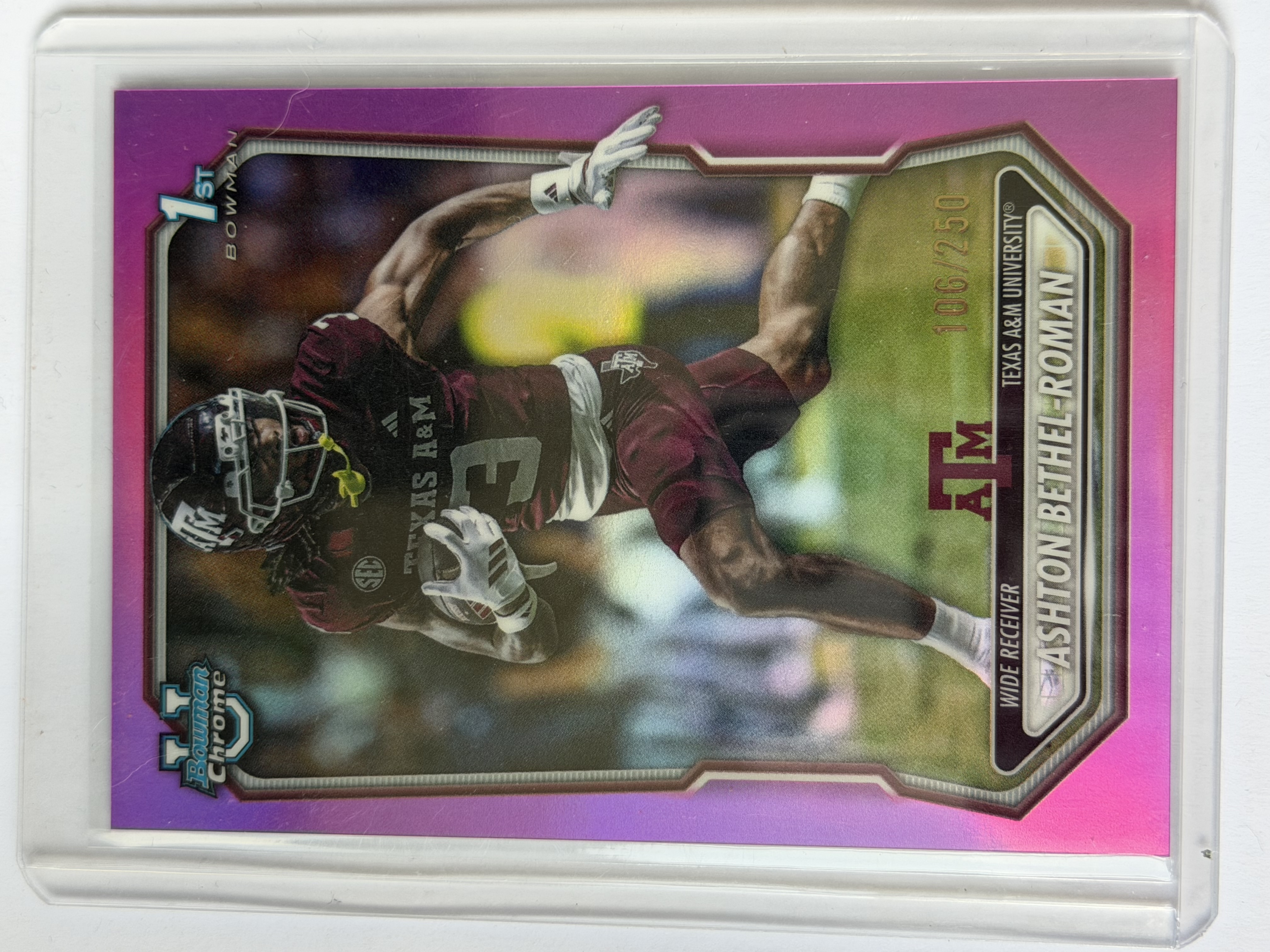 Carta Ashton Bethel-Roman 106/250 2026 Bowman Chrome University #BCP-157