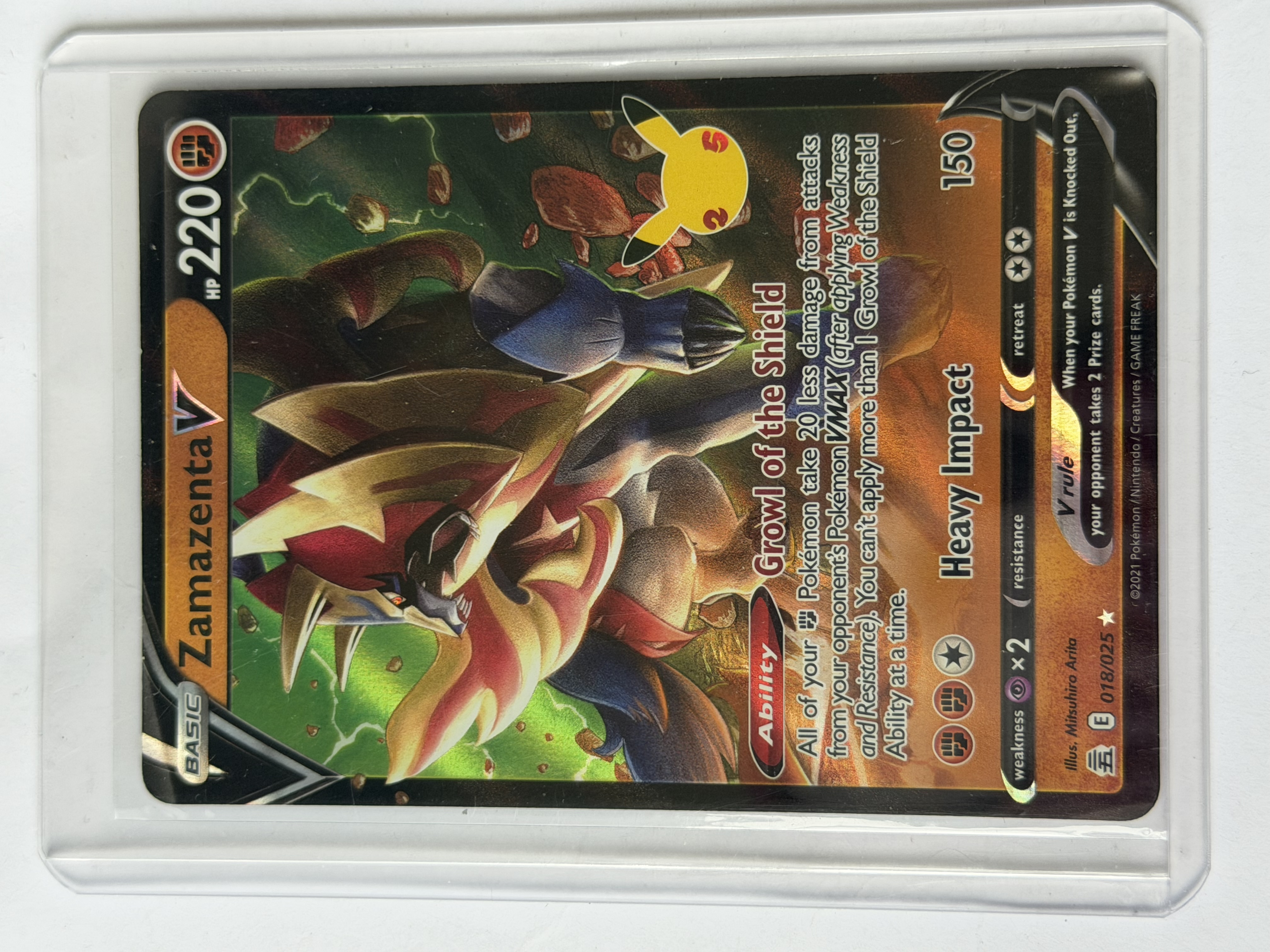 Carta Zamazenta V — Pokemon 30 Celebrations