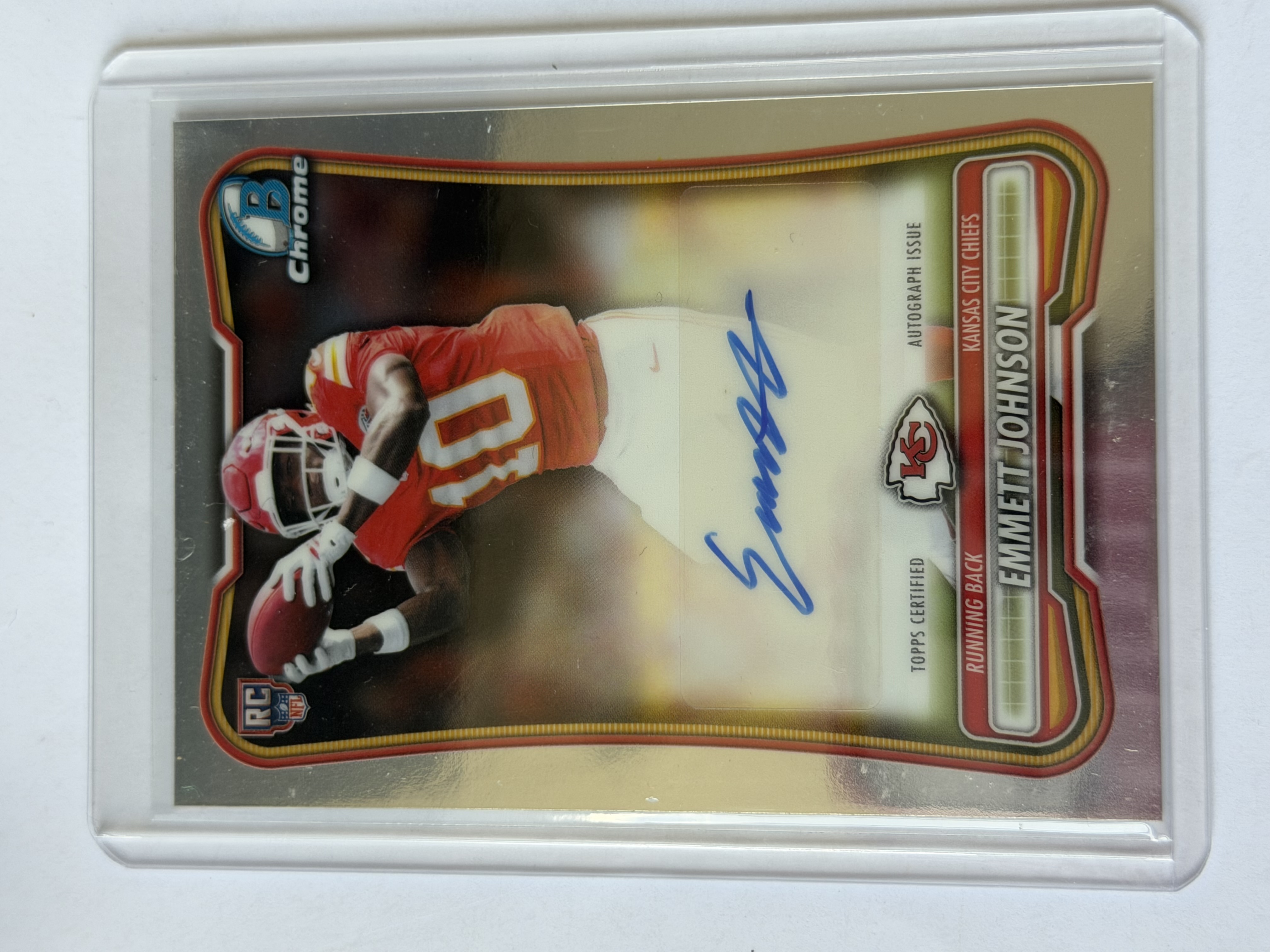 Carta Rookie Emmett Johnson Auto