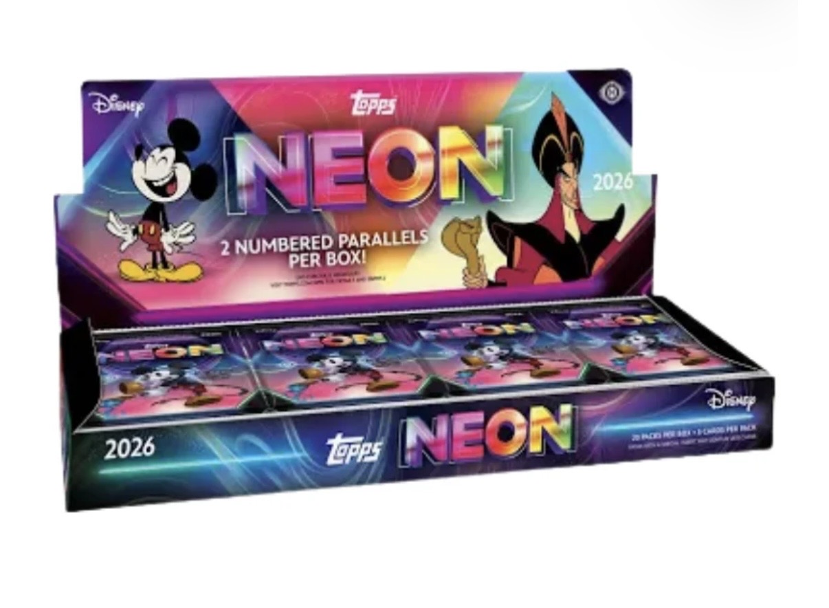Caja Topps Disney Neon 2026