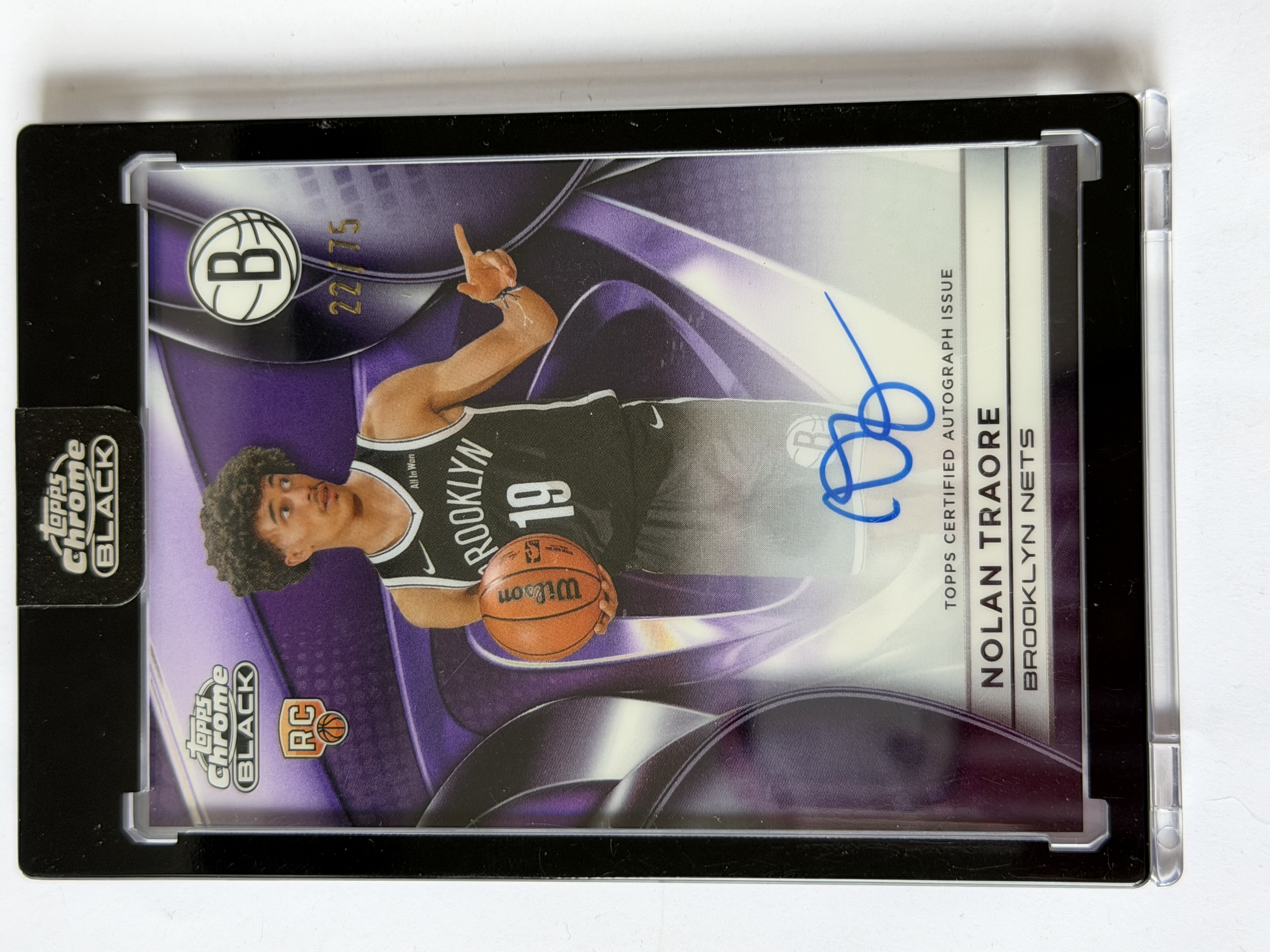 Carta Rookie Nolan Traore 22/75 Auto