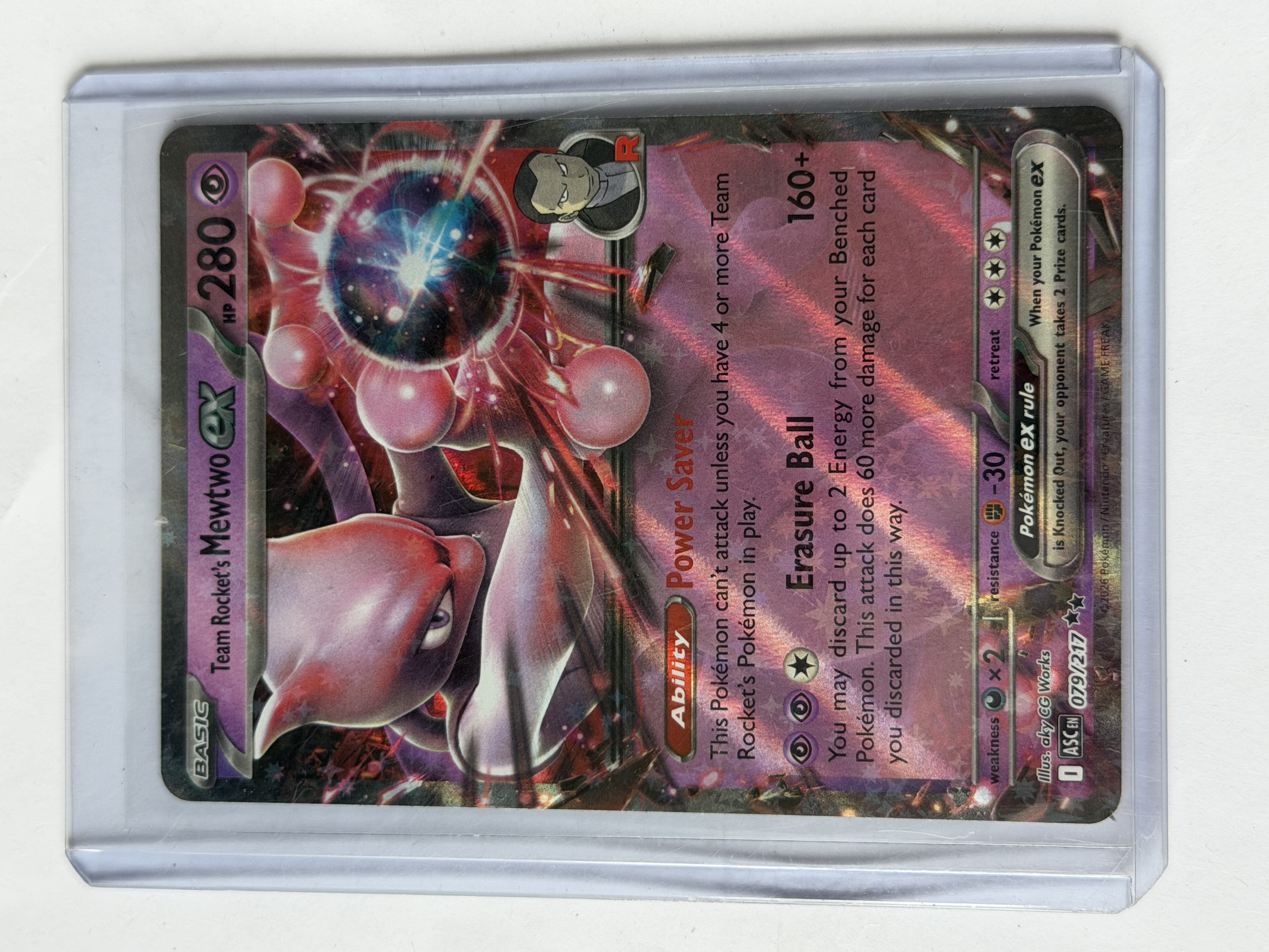 Carta Team Rocket’s Mewtwo ex 079/217 — Pokémon TCG