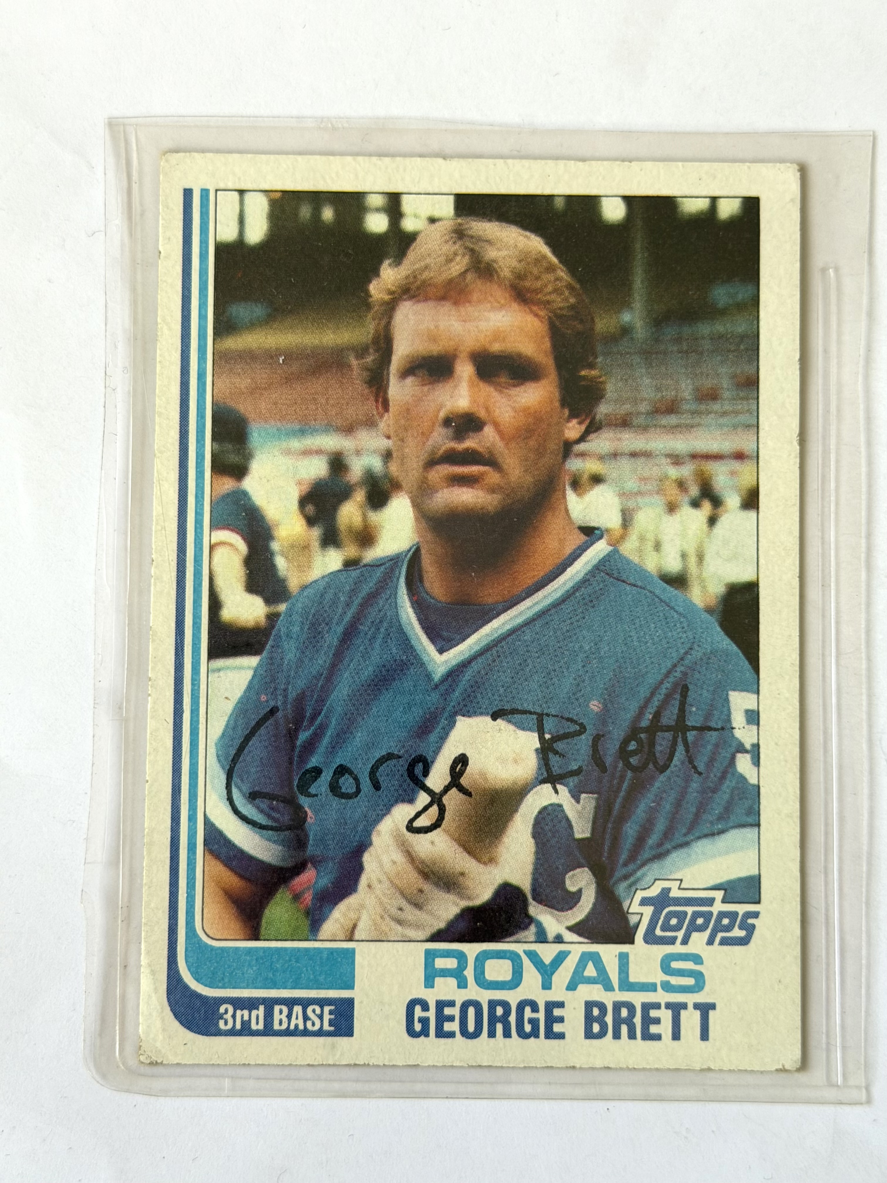 Carta George Brett Auto