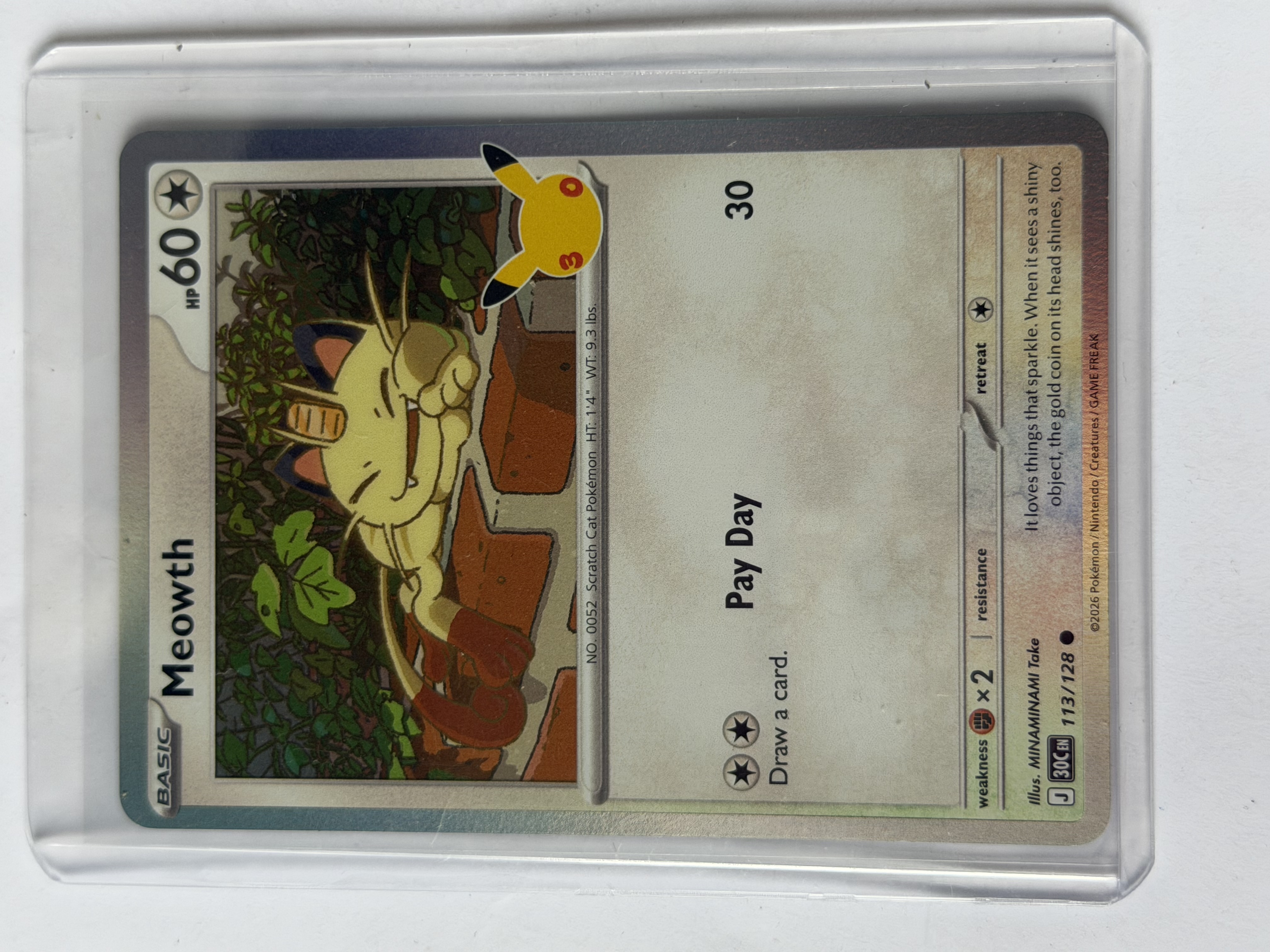Carta Meowth — 30th Celebration