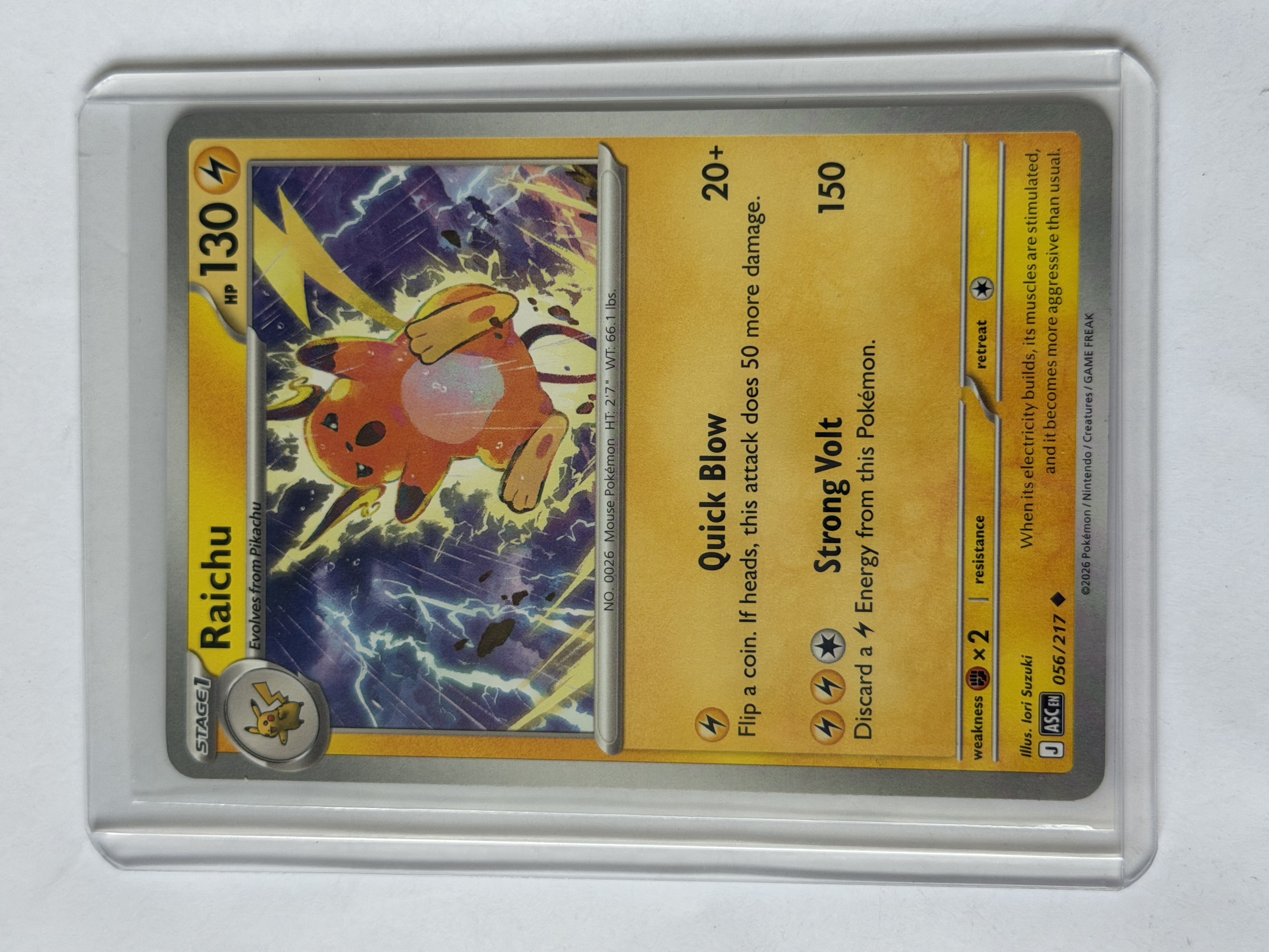 Carta Pokemon Raichu