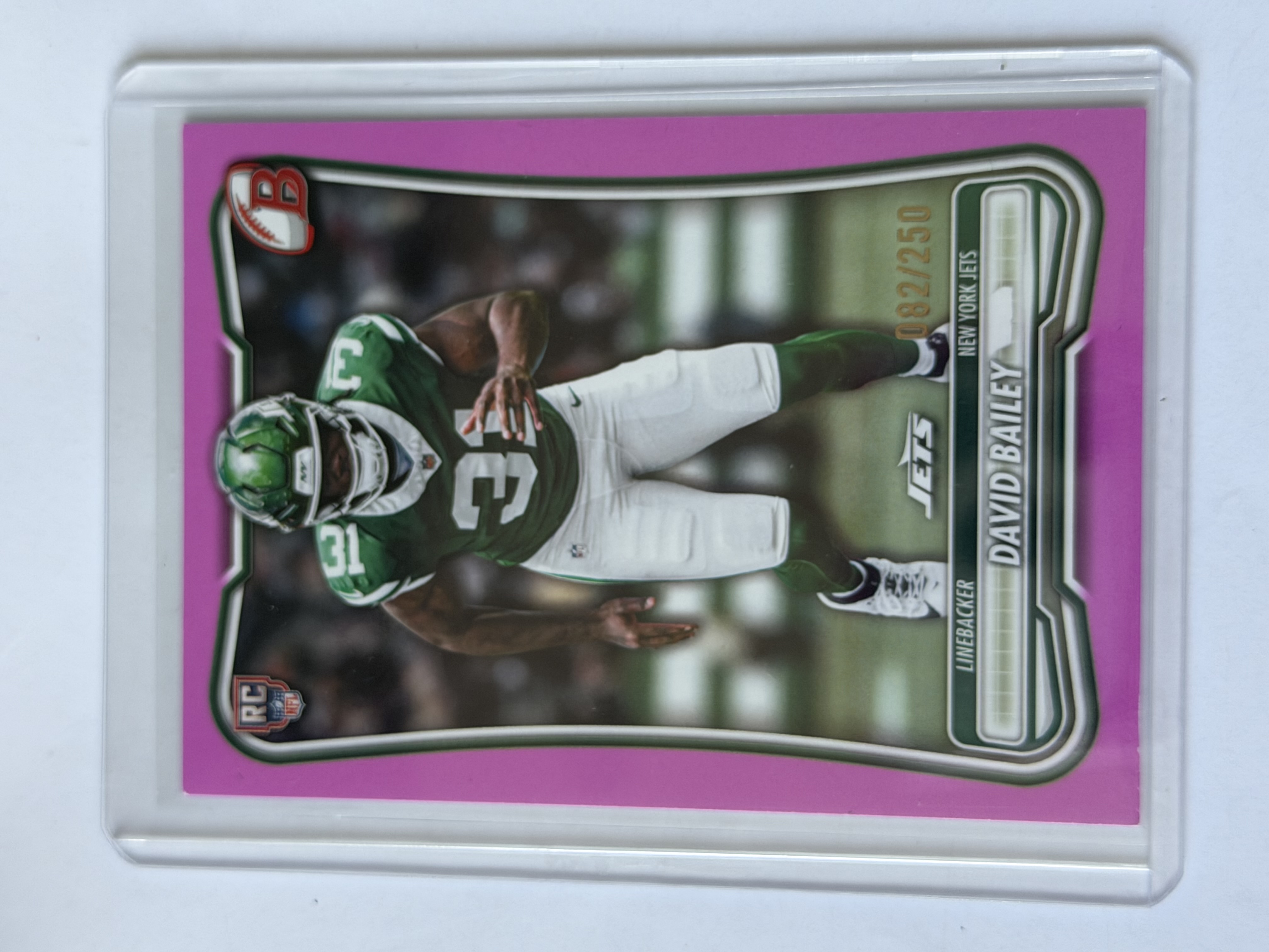 Carta Rookie David Bailey 82/250