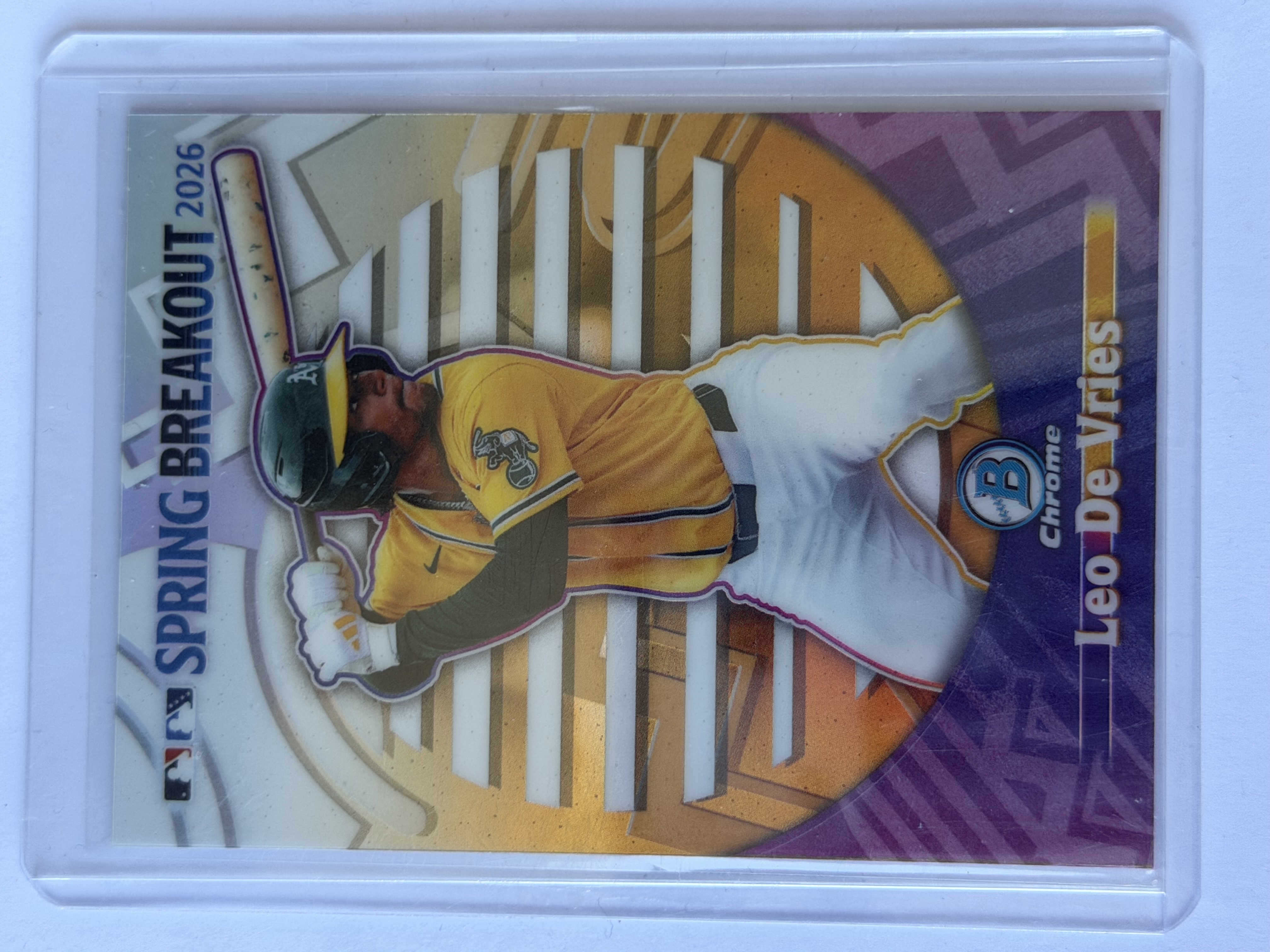 Carta Leo De Vries — 2026 Bowman Chrome Spring Breakout #SB-3