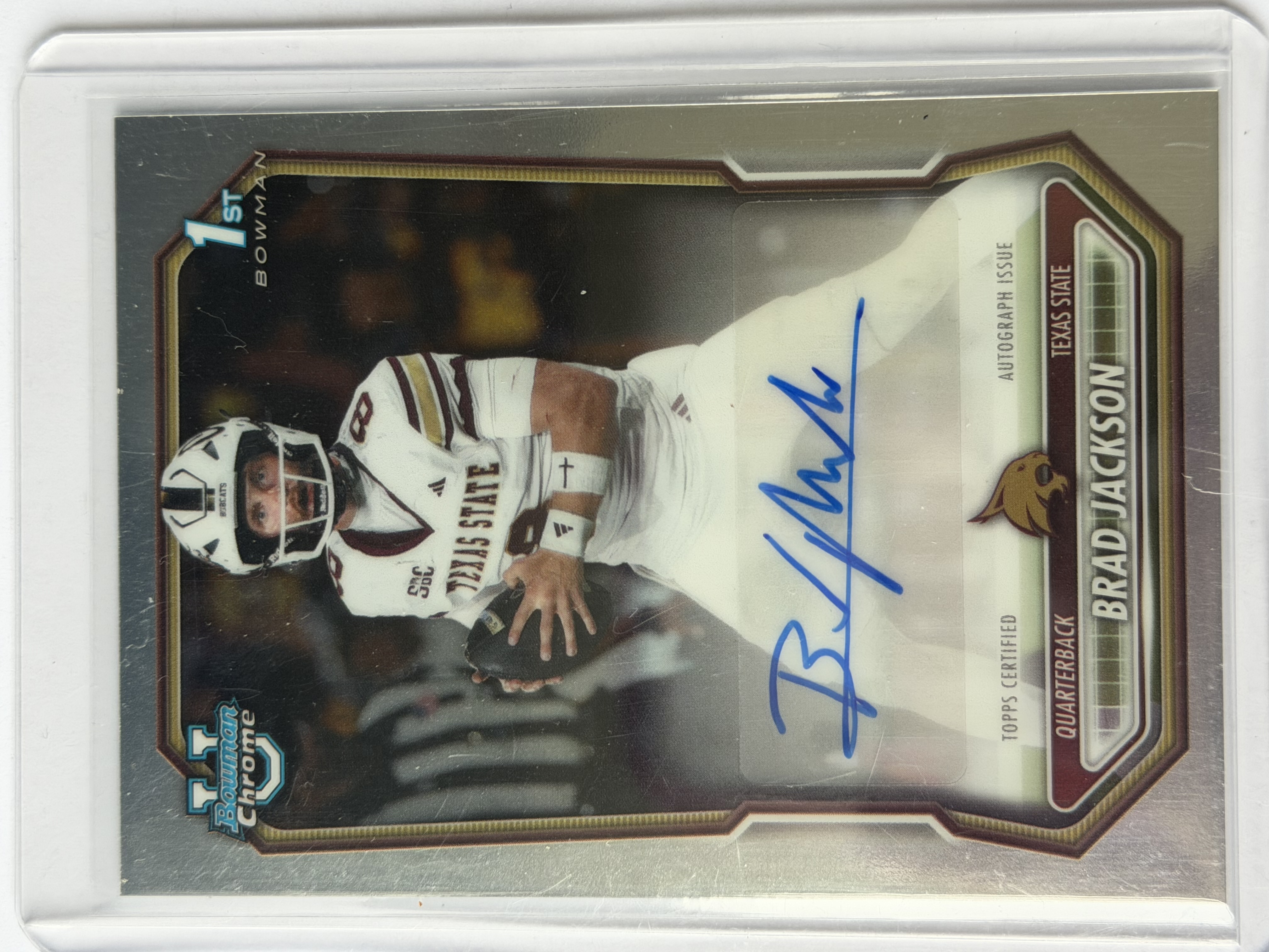 Carta Brad Jackson 1st Bowman Auto
