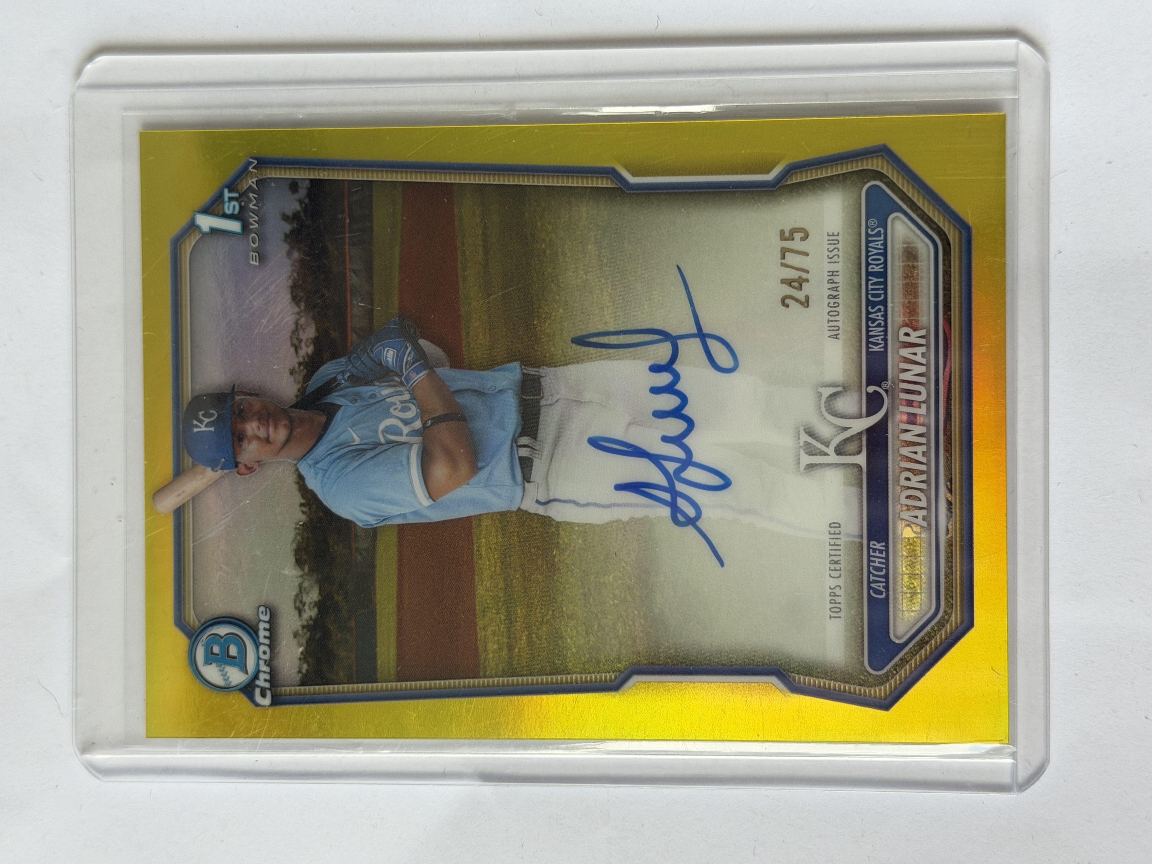 Carta Adrian Lunar Yellow Refractor 24/75 Auto