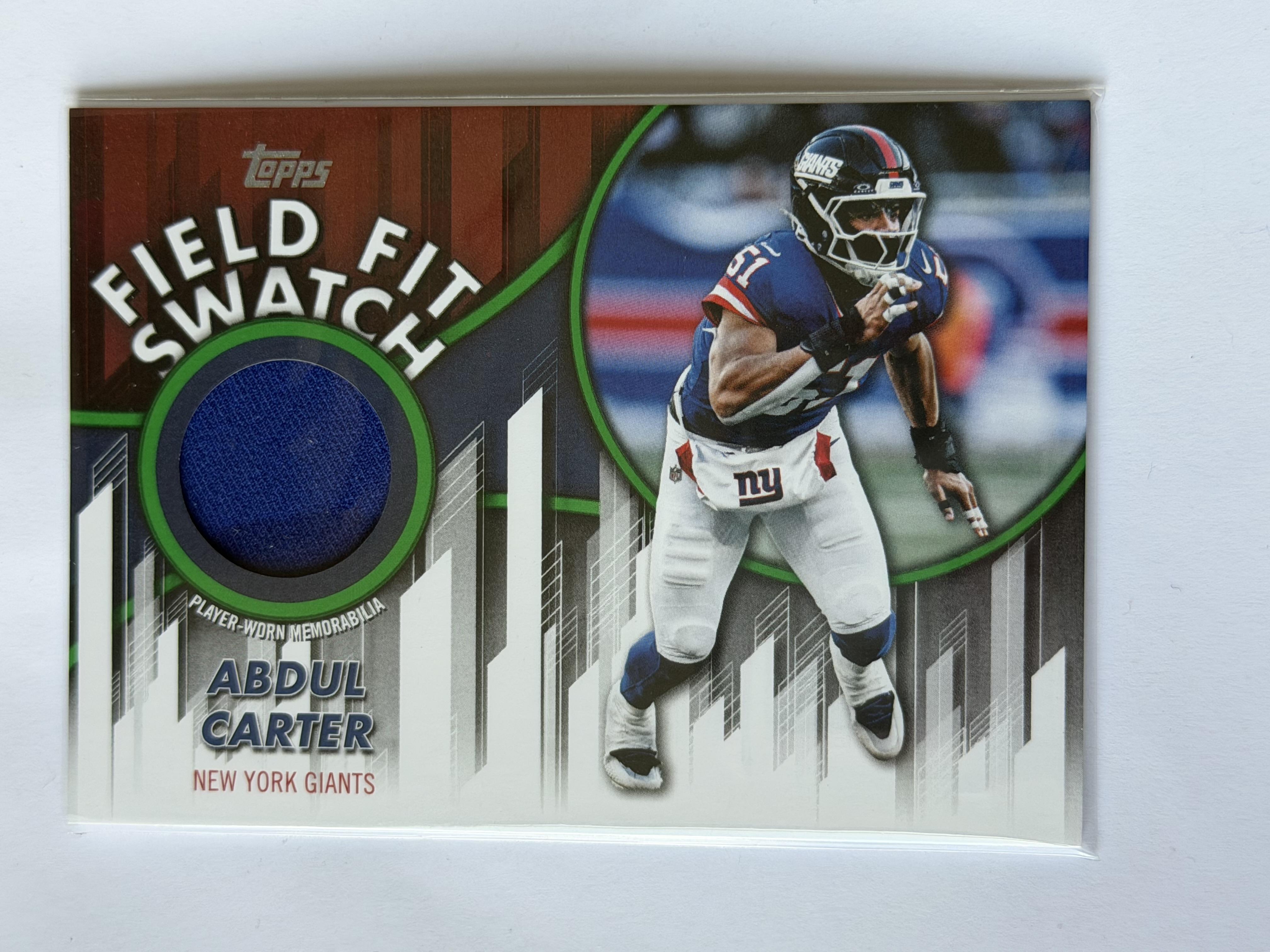 Carta Abdul Carter 85/99 Field Fit Swatch memorabilia