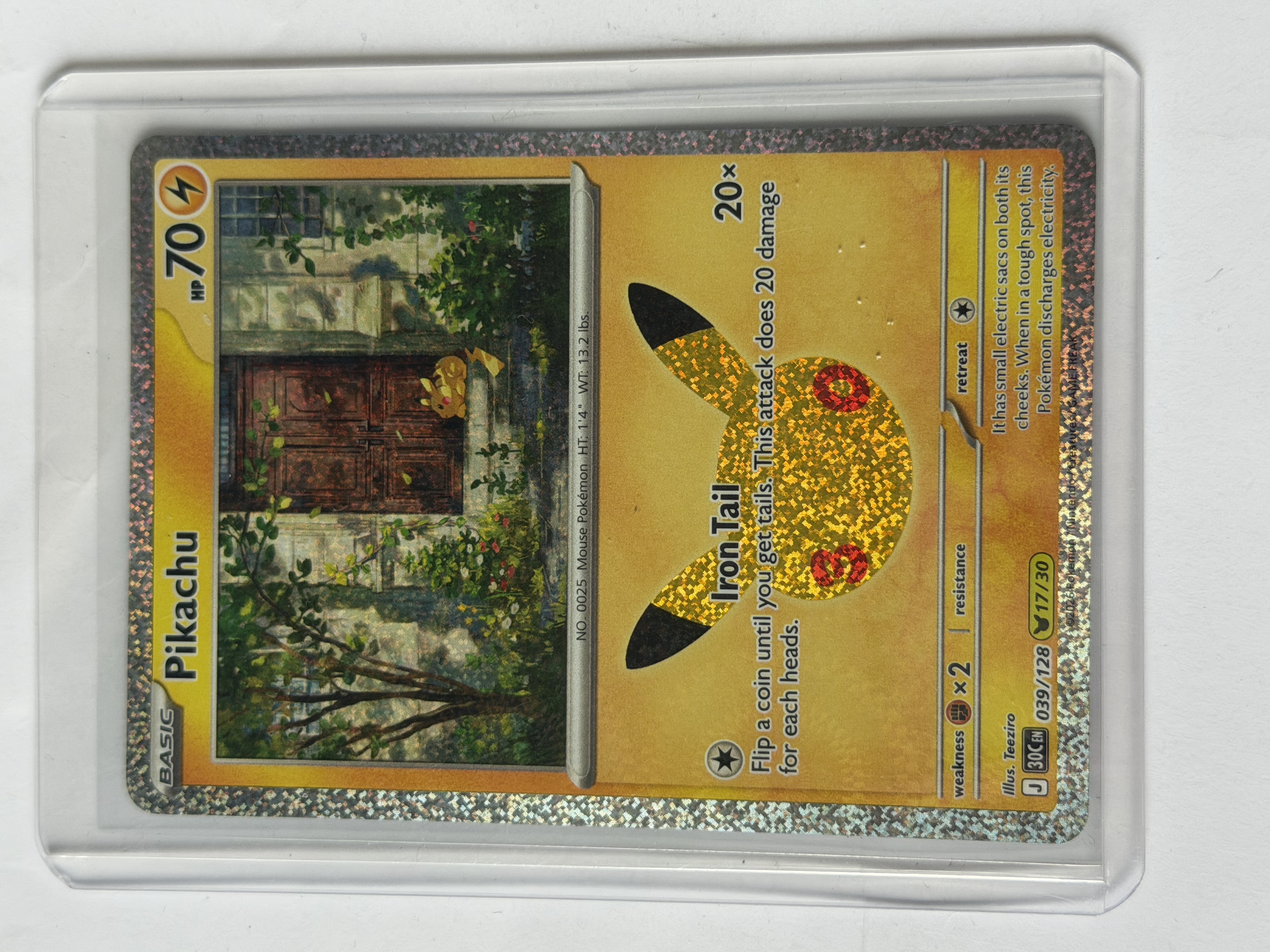 Carta Pikachu 039/128 — Pokémon 30th Anniversary (2026)