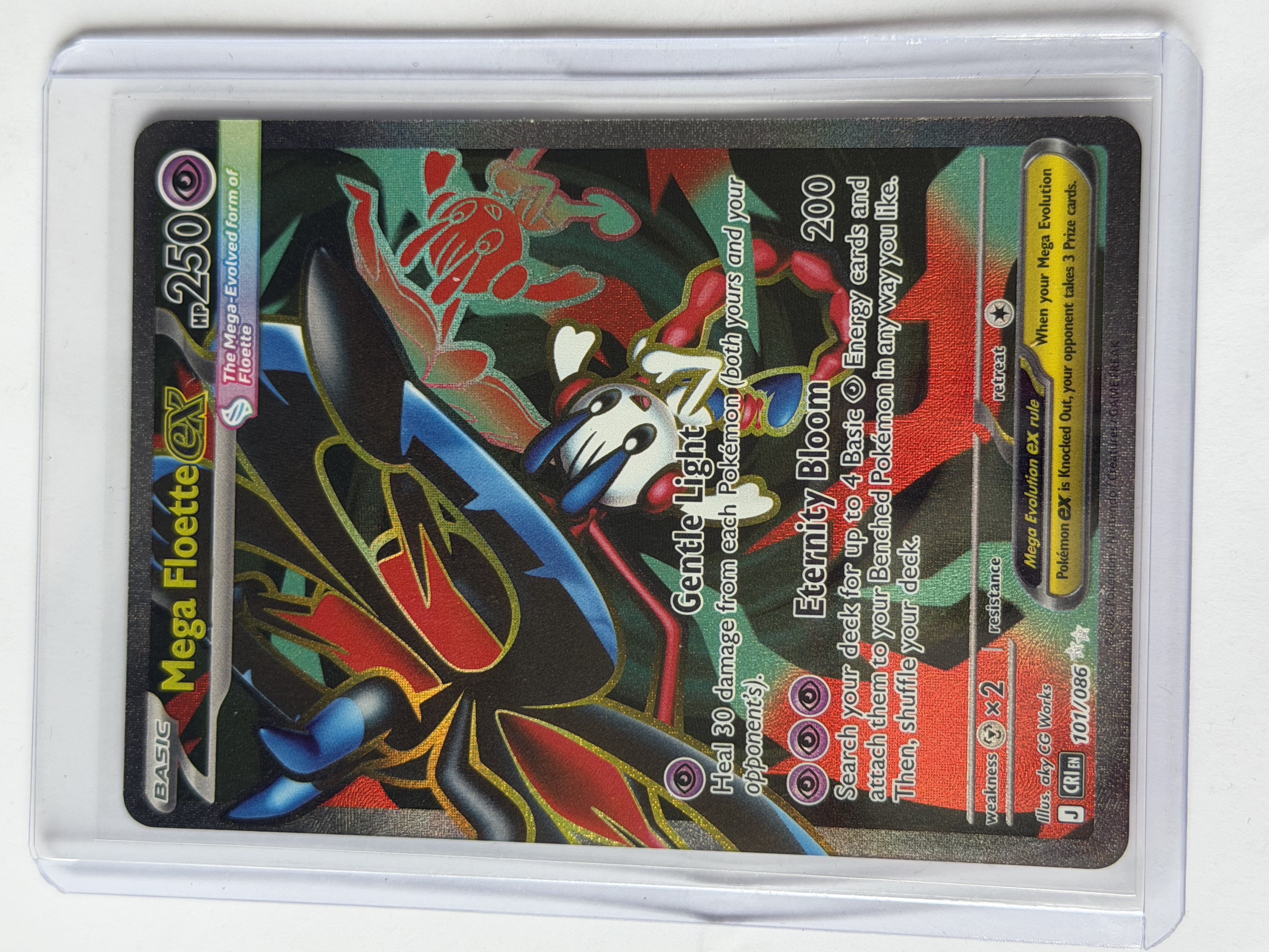 Carta Mega Floette ex — Chaos Rising