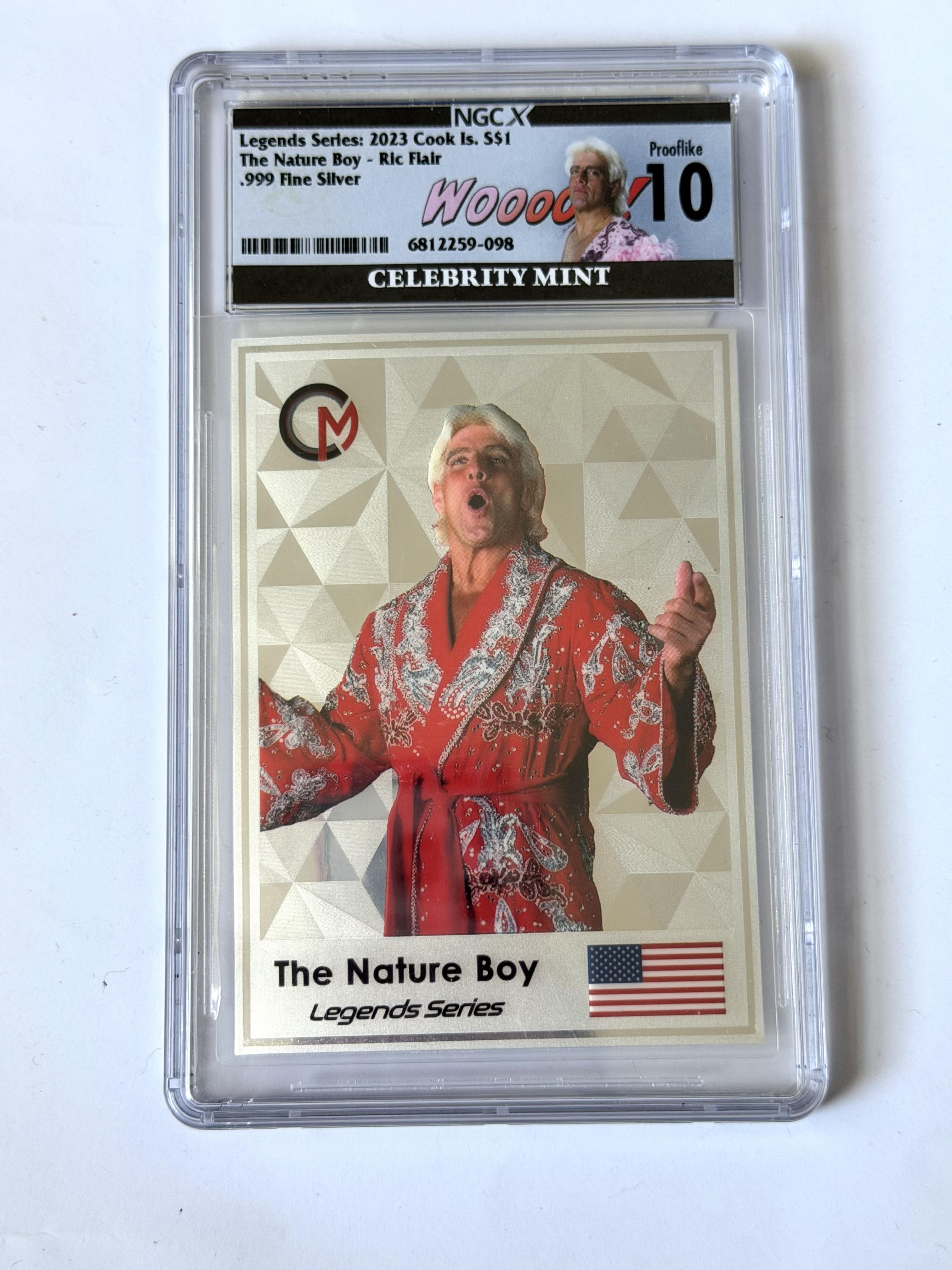 Carta PSA The Nature Boy Ric Flair