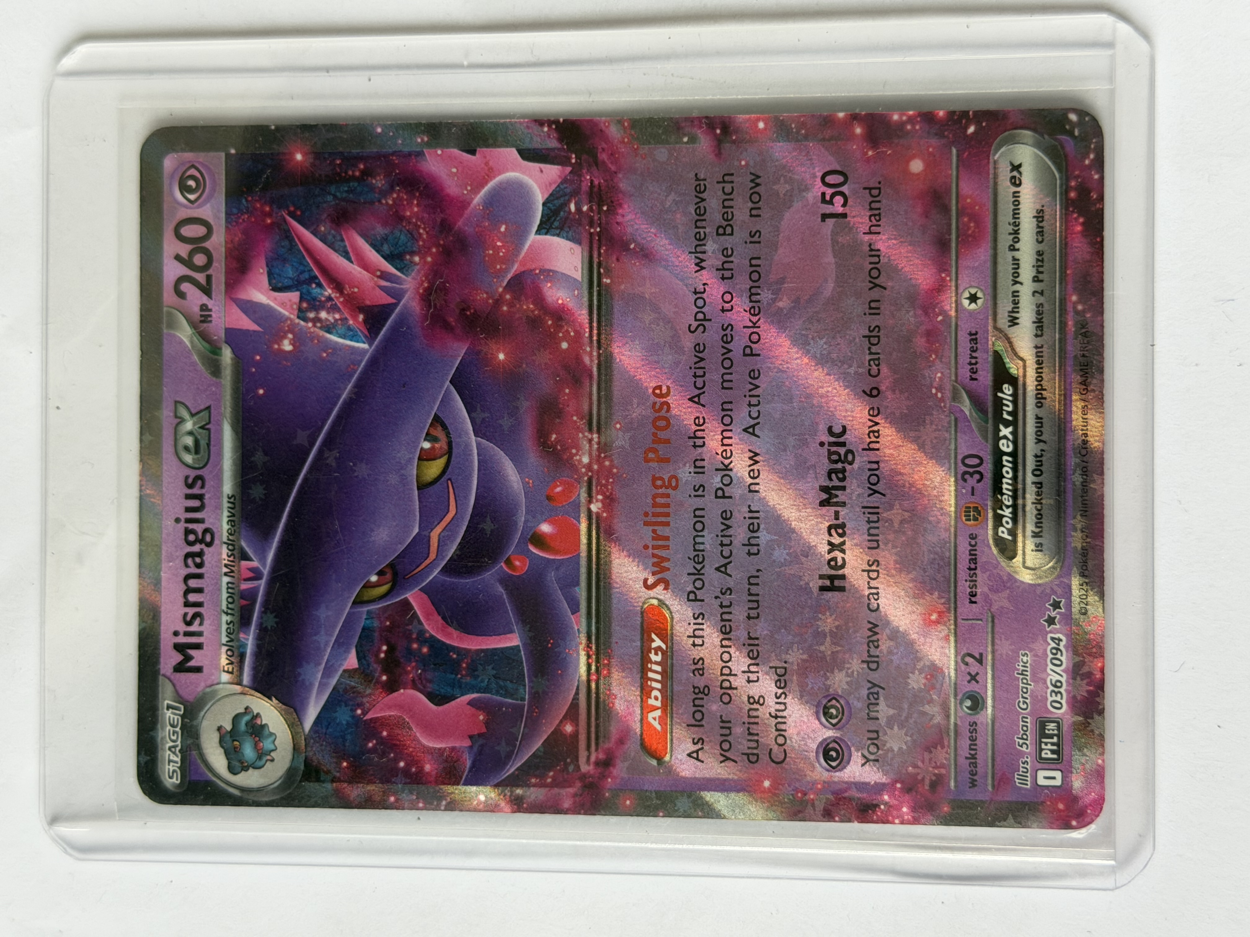 Carta Mismagius ex 036/094 — Pokémon TCG (2025)