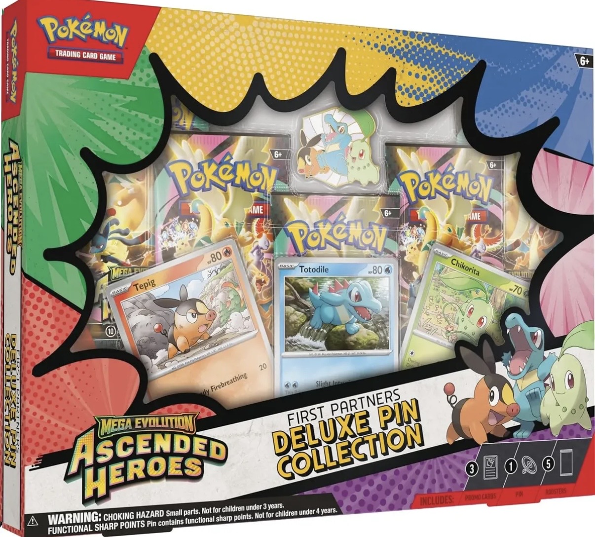 Caja Pokemon Tcg Ascended Heroes First Partners Pin Collection
