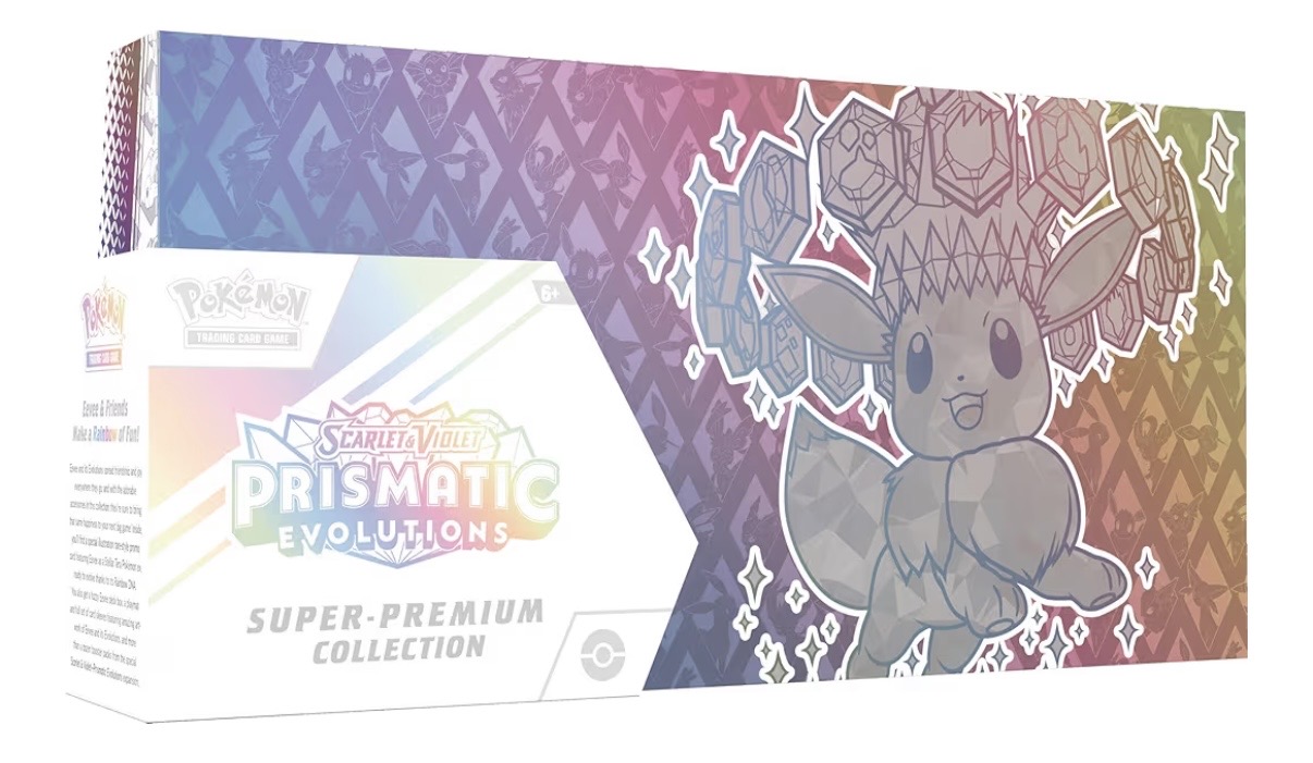 Caja Pokemon Scarlet & Violet Prismatic Evolutions Super Premium Colection nueva sellada