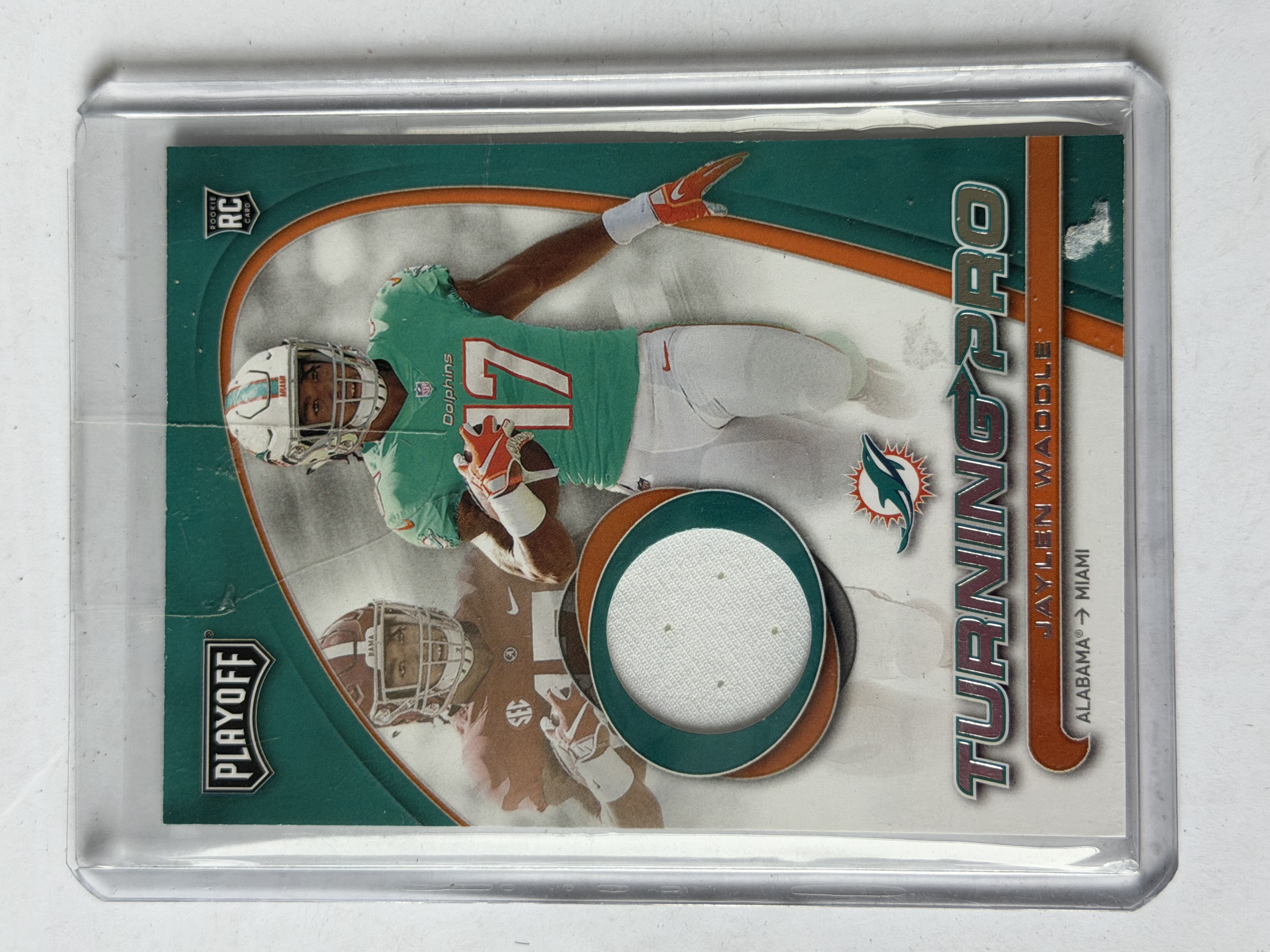 Carta Rookie Jaylen Waddle Memoralia