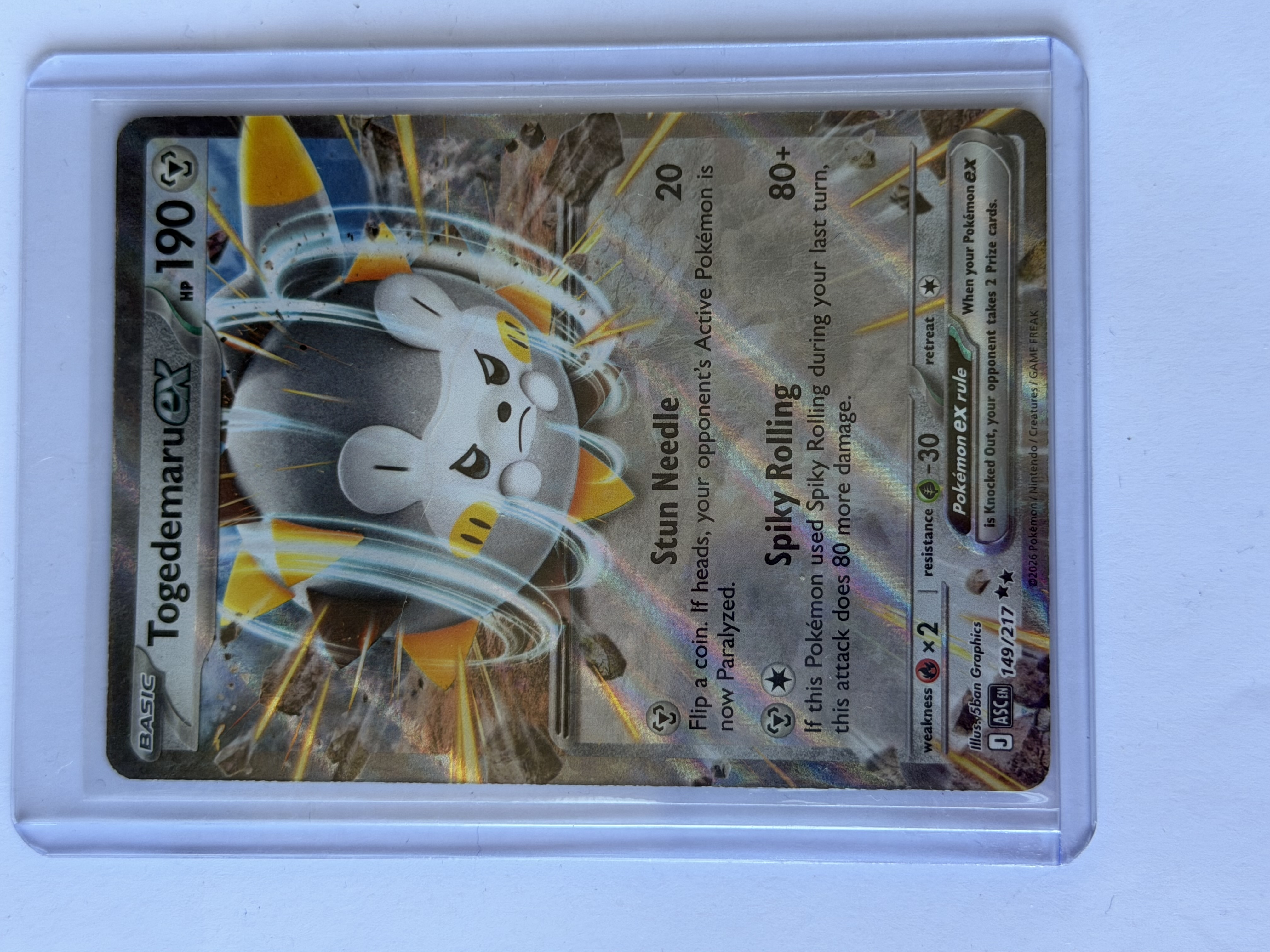 Carta Togedemaru ex 149/217 — Ascended Heroes